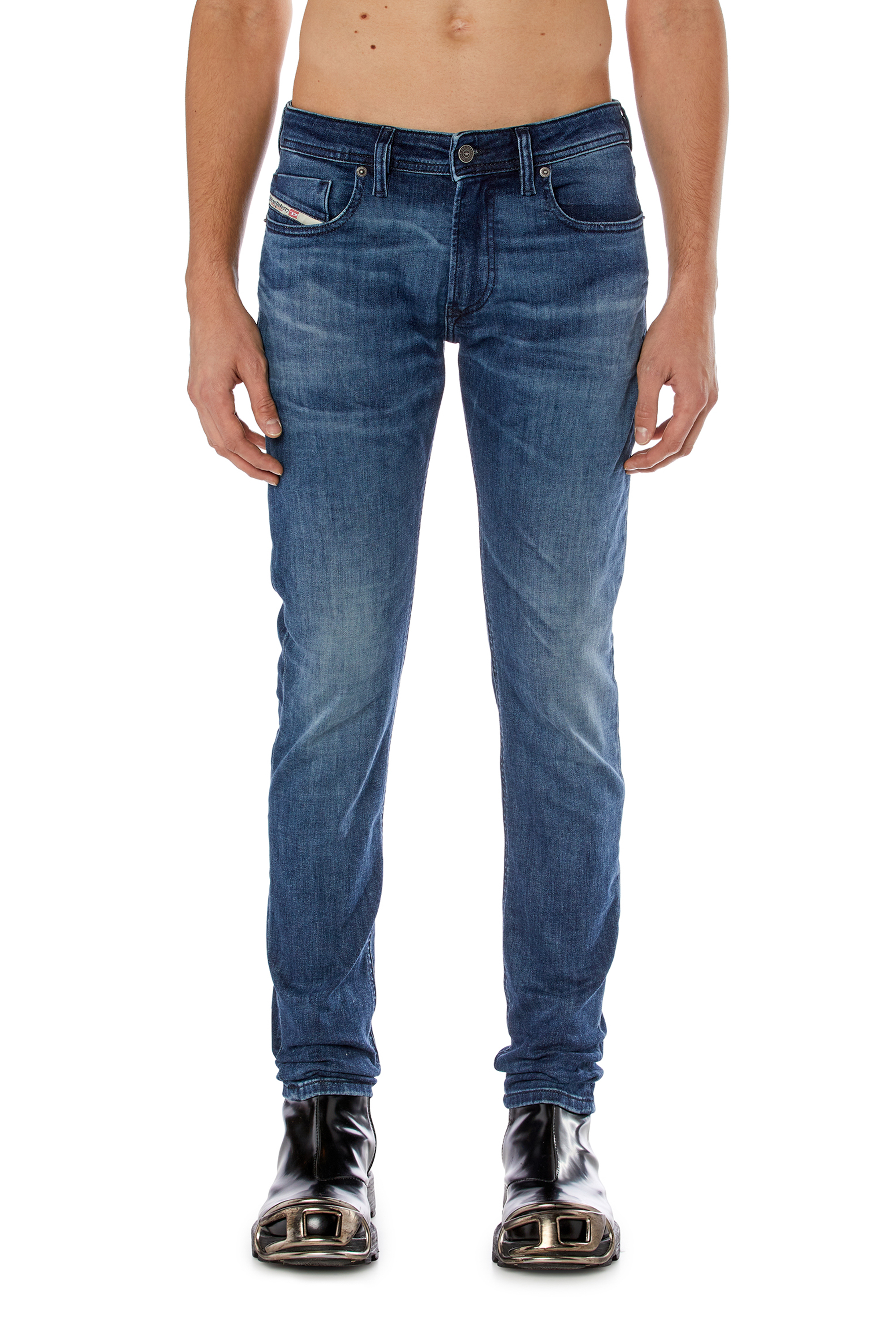 Diesel - Skinny Jeans 1979 Sleenker 0GRDD Uomo, Blu medio - Image 1