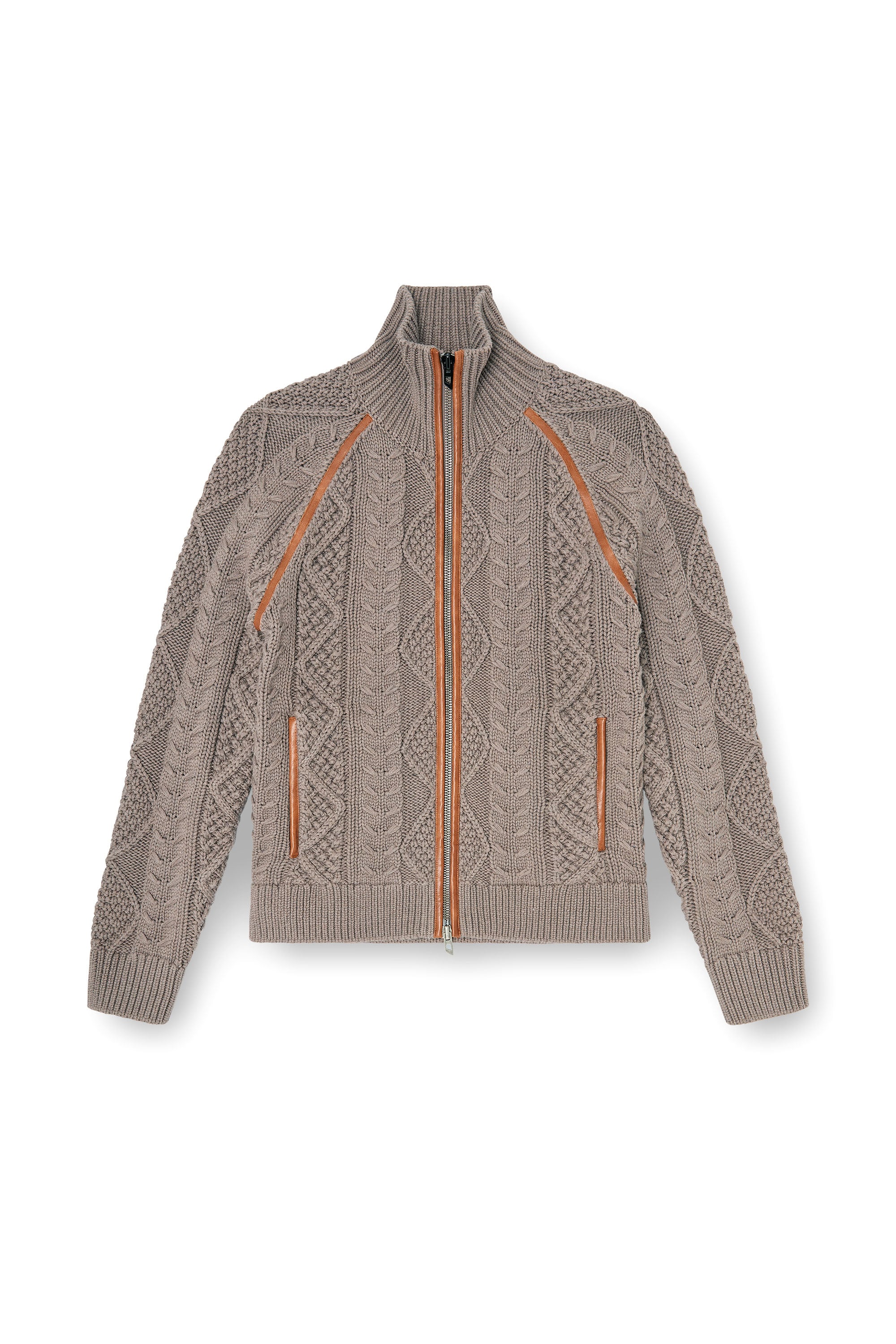 Diesel - K-INOKI, Cardigan con zip effetto maglia intrecciata Uomo in ToBeDefined - 3