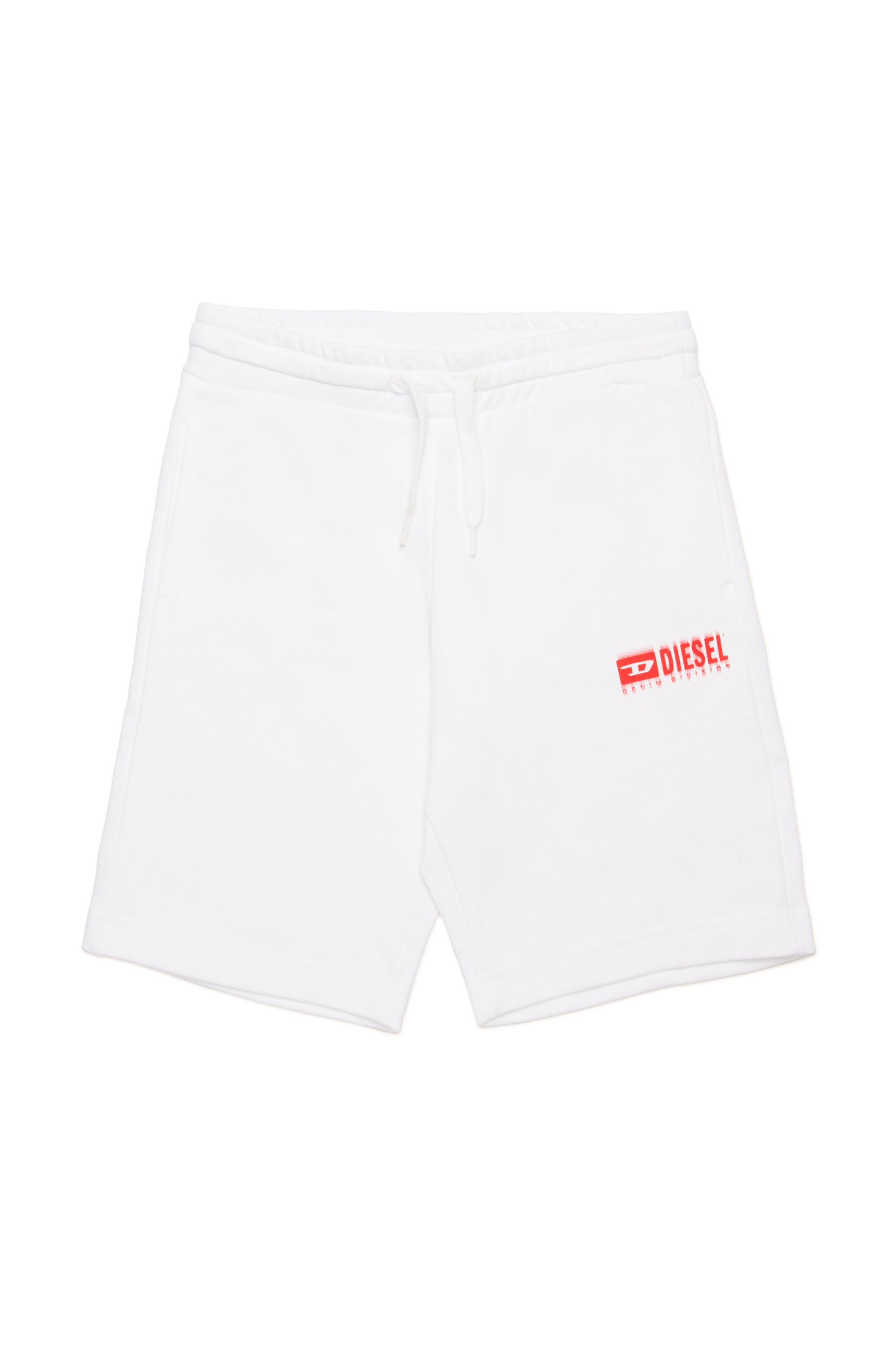 Diesel - PBASESHORT, Shorts sportivi con logo dégradé Uomo in Bianco - 1