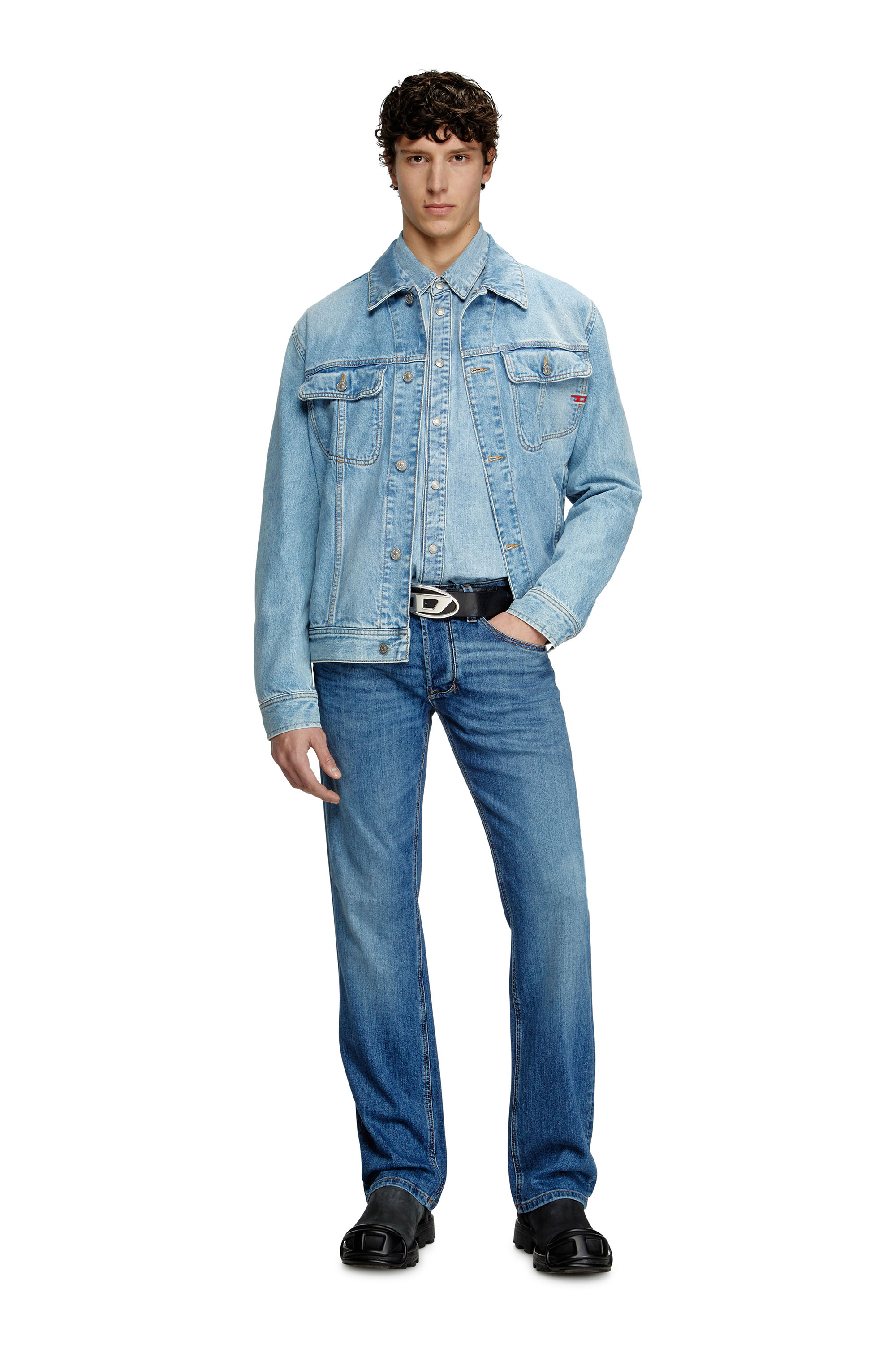 Diesel - Regular Jeans 1985 Larkee 0KIAL Uomo, Blu Chiaro - Image 2