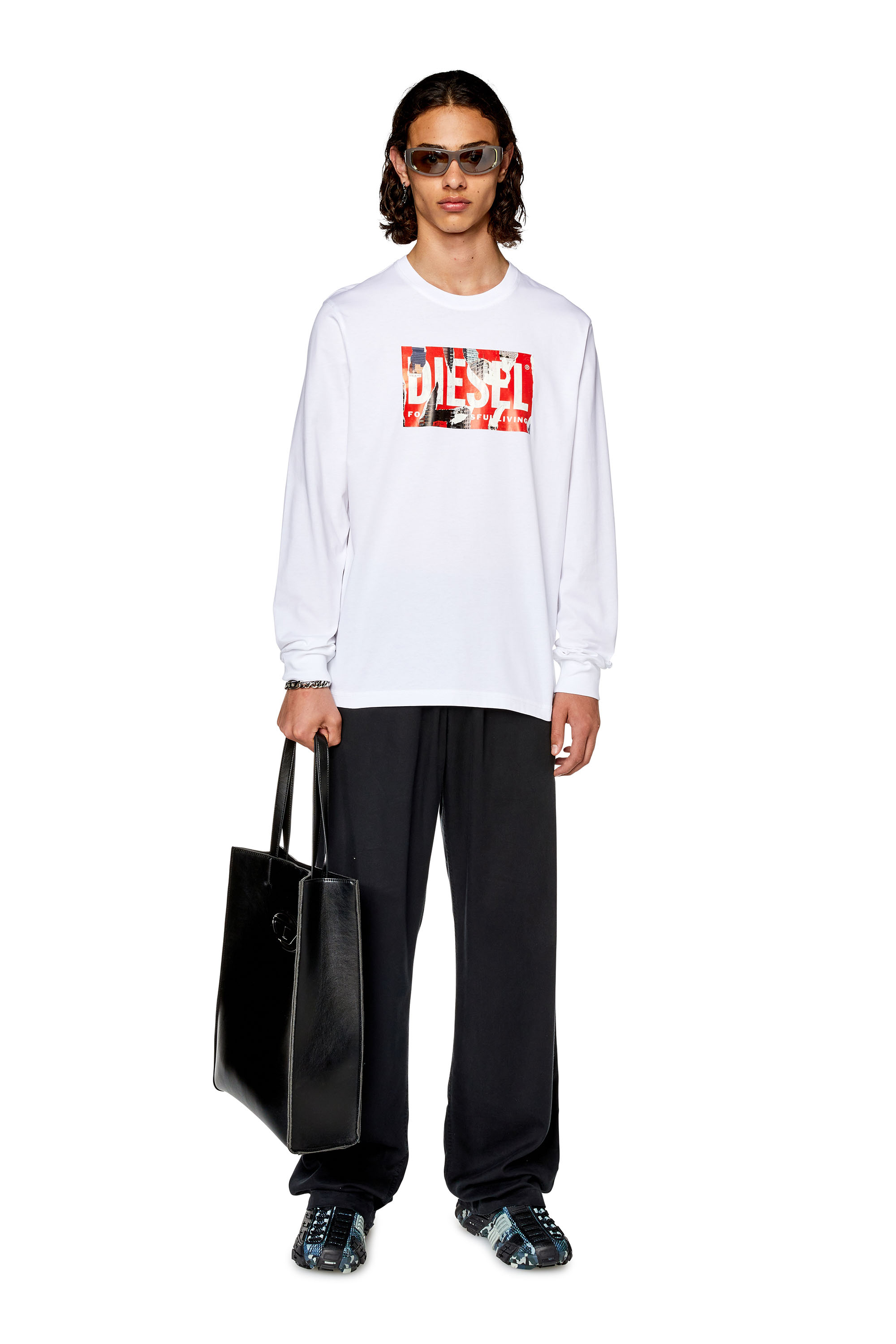 Diesel - T-JUST-LS-L6, Bianco - Image 2