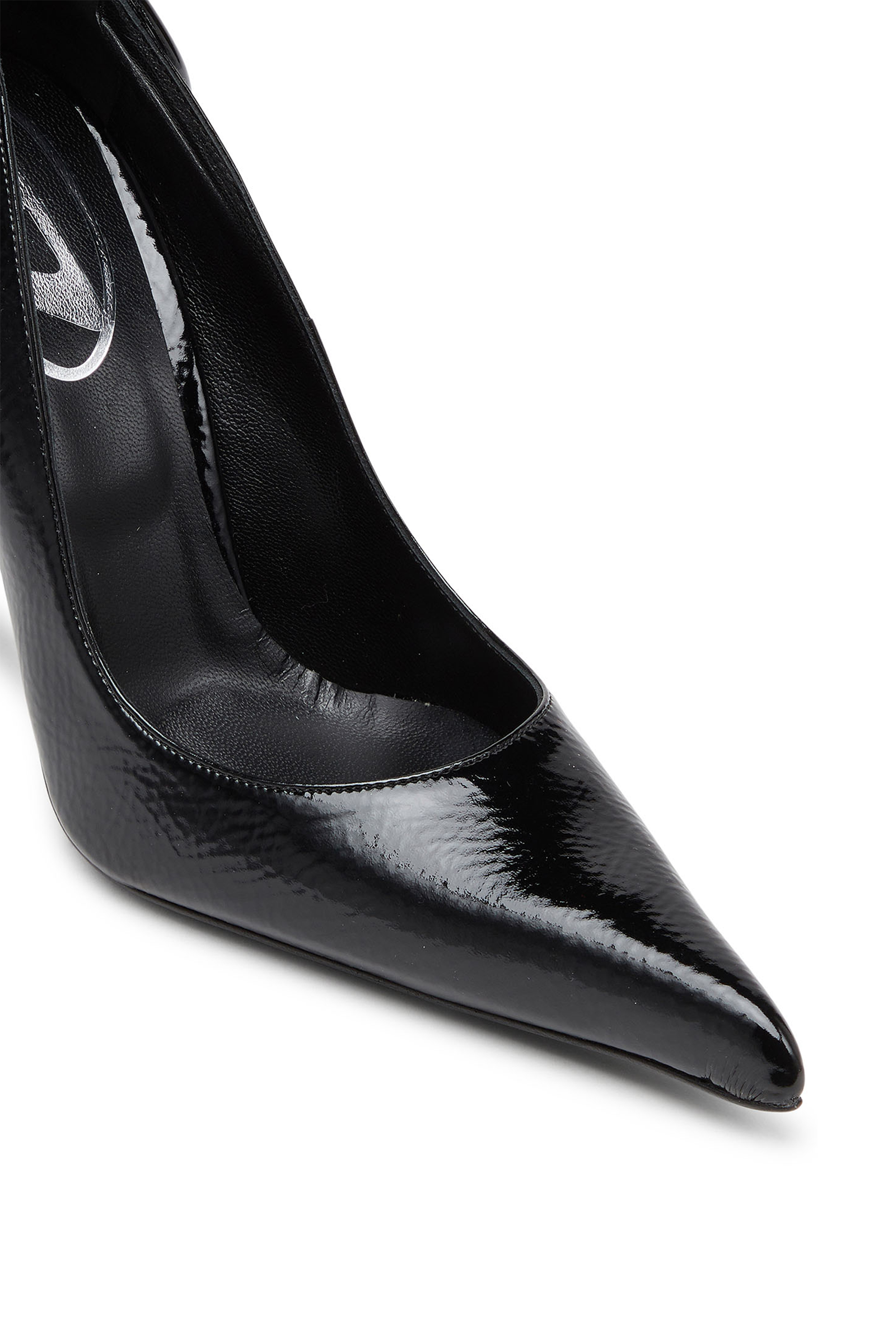 D-TEN&HALF P, Black Diesel - D-TEN&HALF P, Woman's D-Ten&Half-Glossy pumps with curved heel in Black - 6
