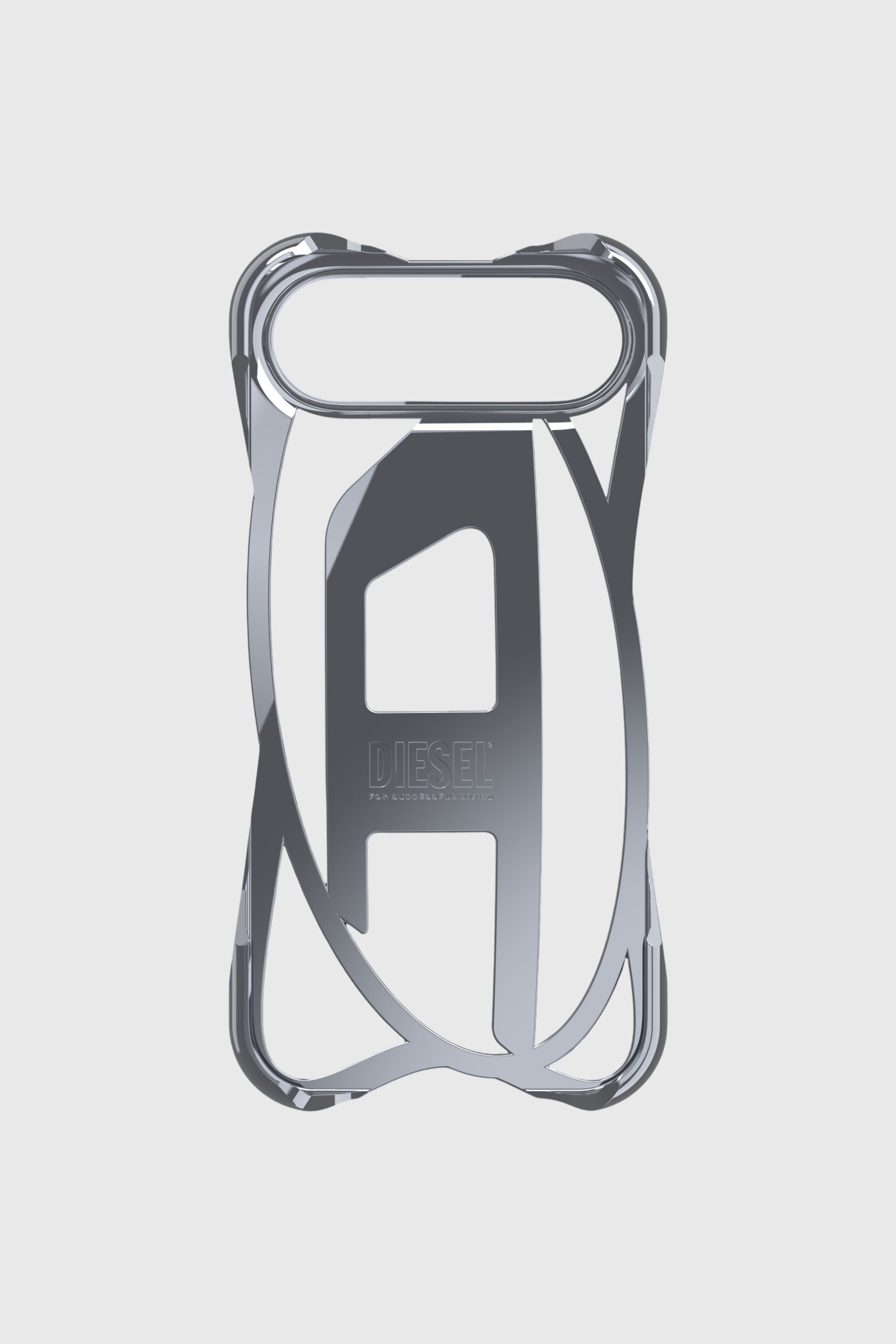 Diesel - 60444 D FRAME CASE, Unisex's Caged D glossy case for iPhone 17 Air in Dark grey - 3