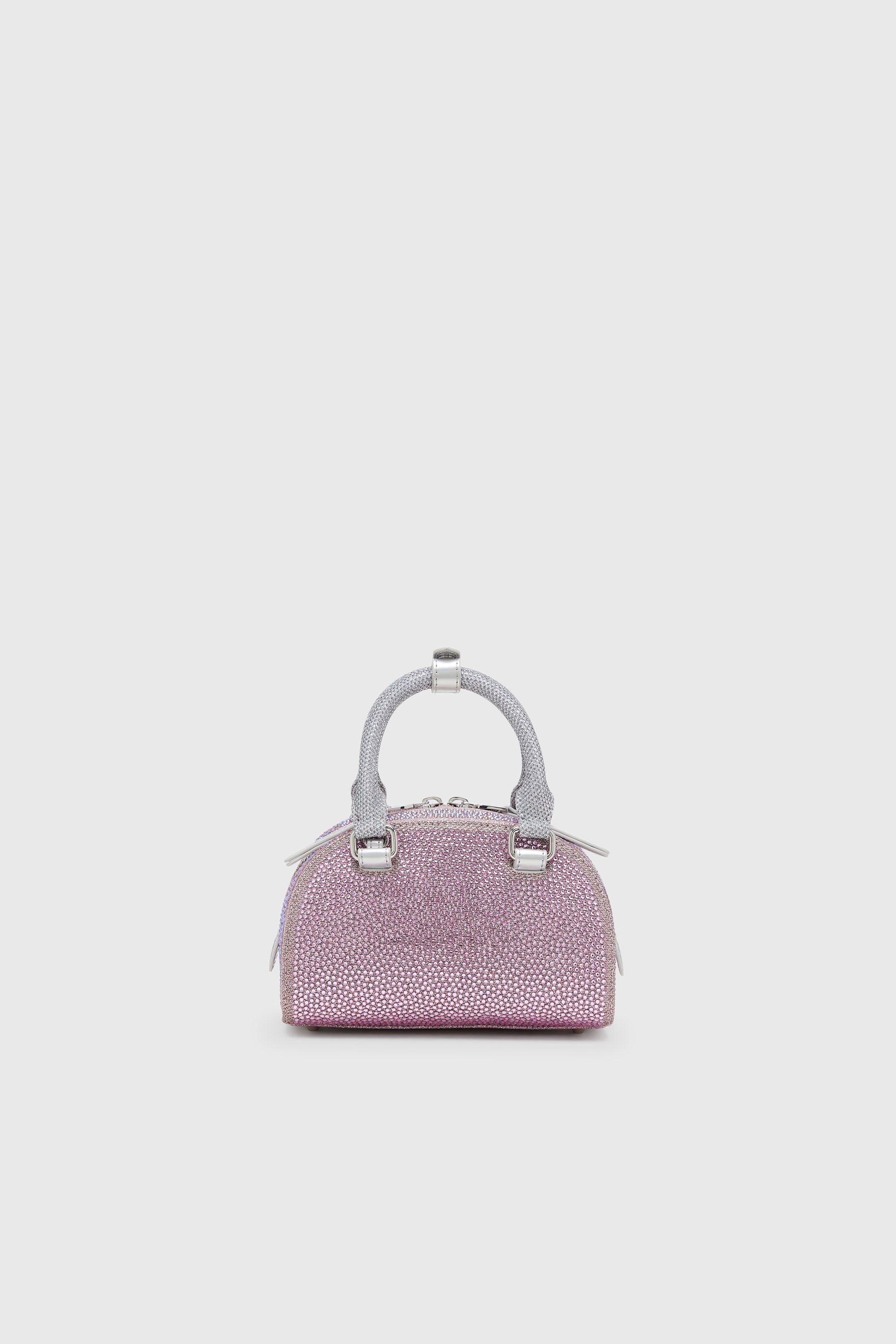 Diesel - 1DR DOME CROSSBODY, 1DR Dome - Borsa bowling piccola in crystal lurex Donna in Rosa - 2