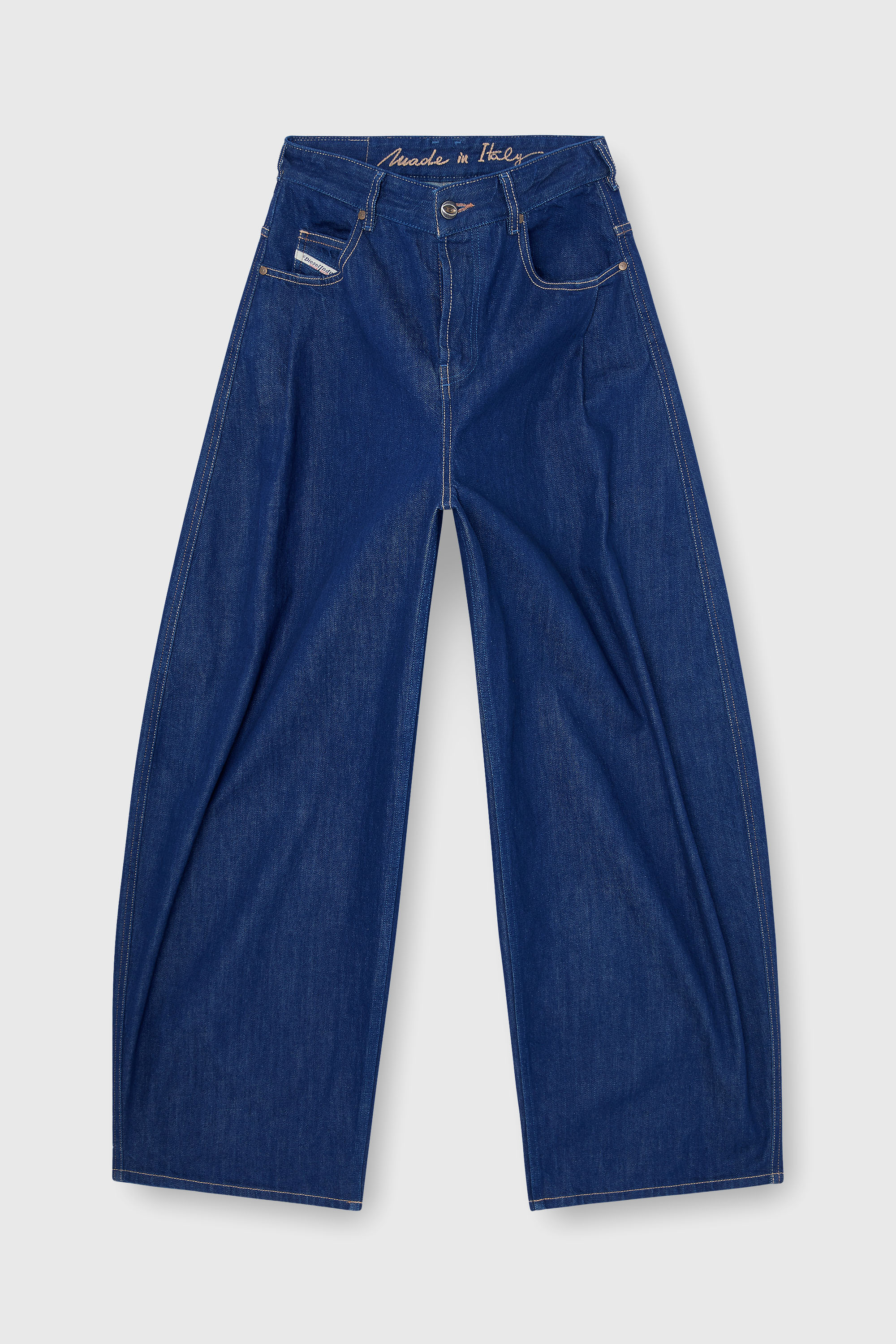 Diesel - Woman's Relaxed Jeans 1987 D-Khelz 09Q09, Dark Blue - 2