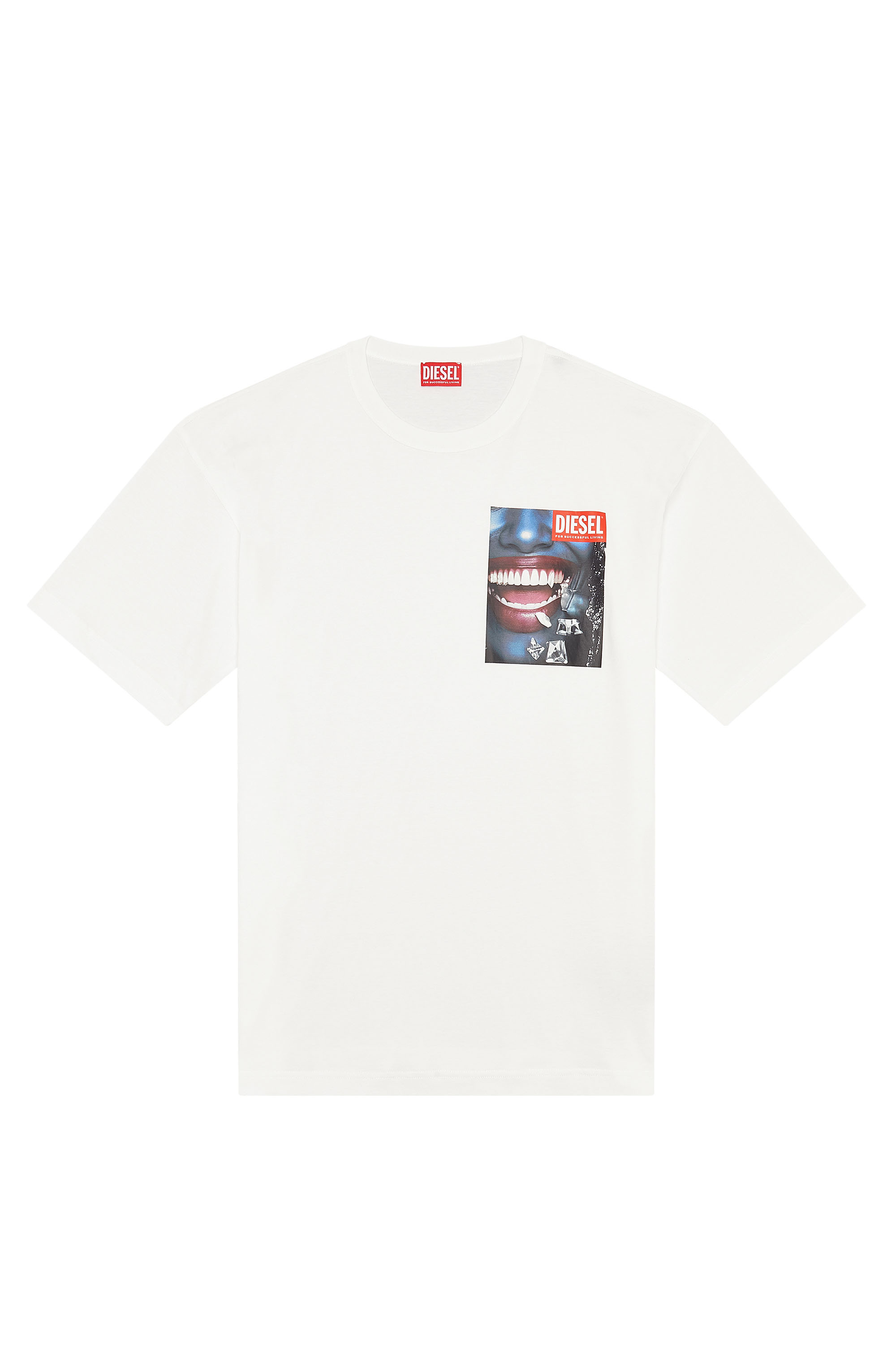 Diesel - T-NABEL-FACE, Bianco - Image 3