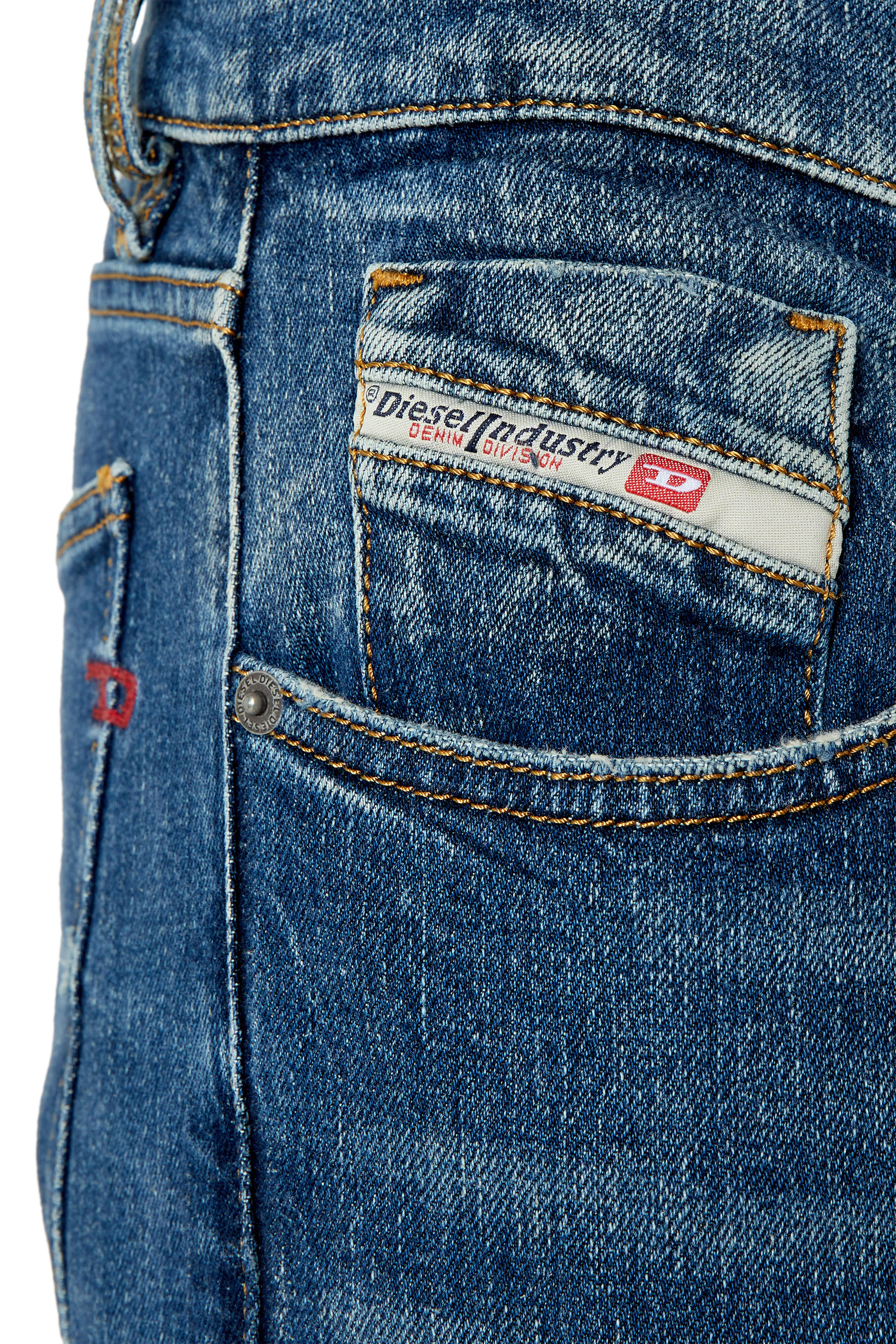 Diesel - 2019 D-STRUKT 007L1 Slim Jeans, Blu medio - Image 3