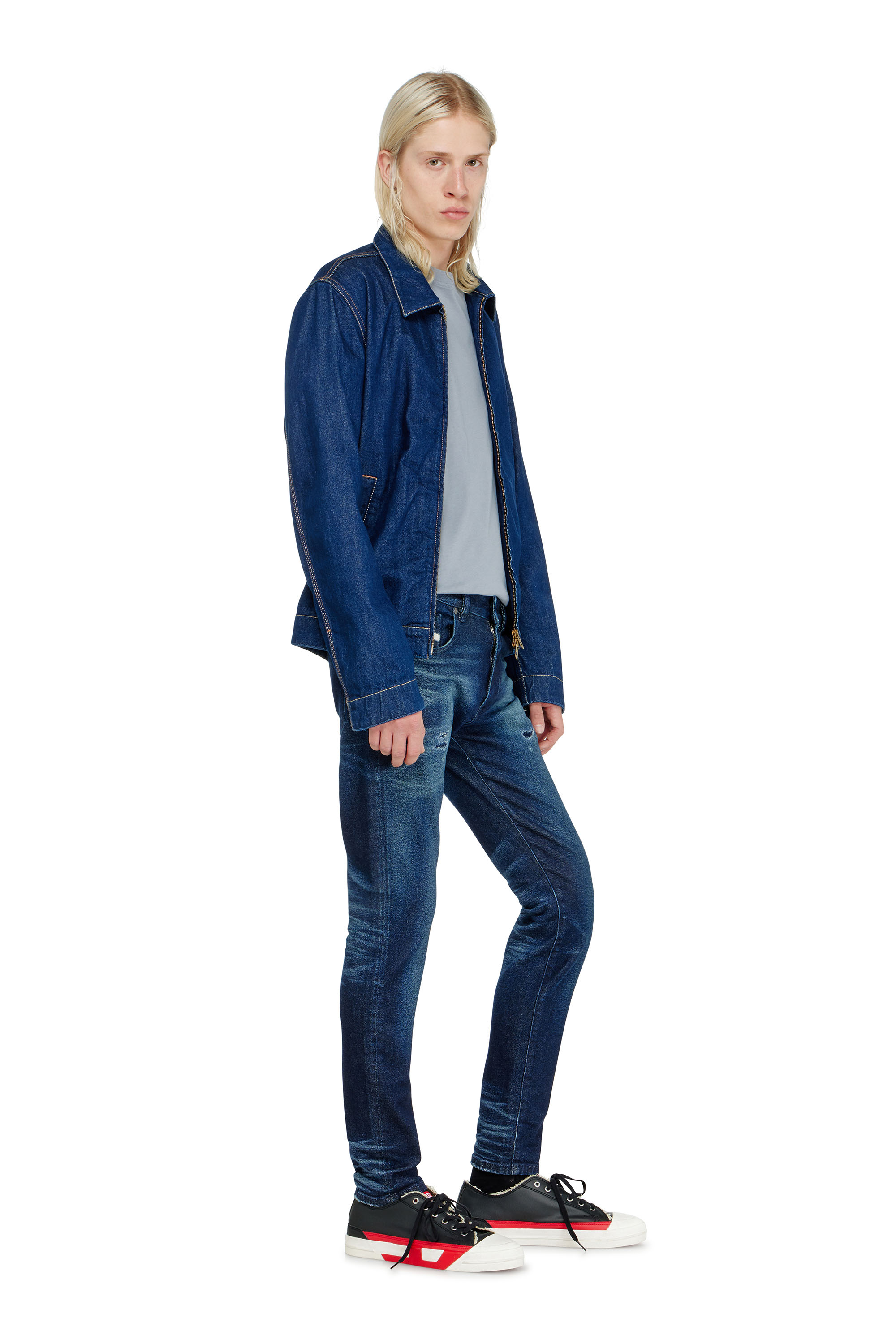 Diesel - Slim Jeans 2019 D-Strukt 0KBBU Uomo, Blu Scuro - Image 1