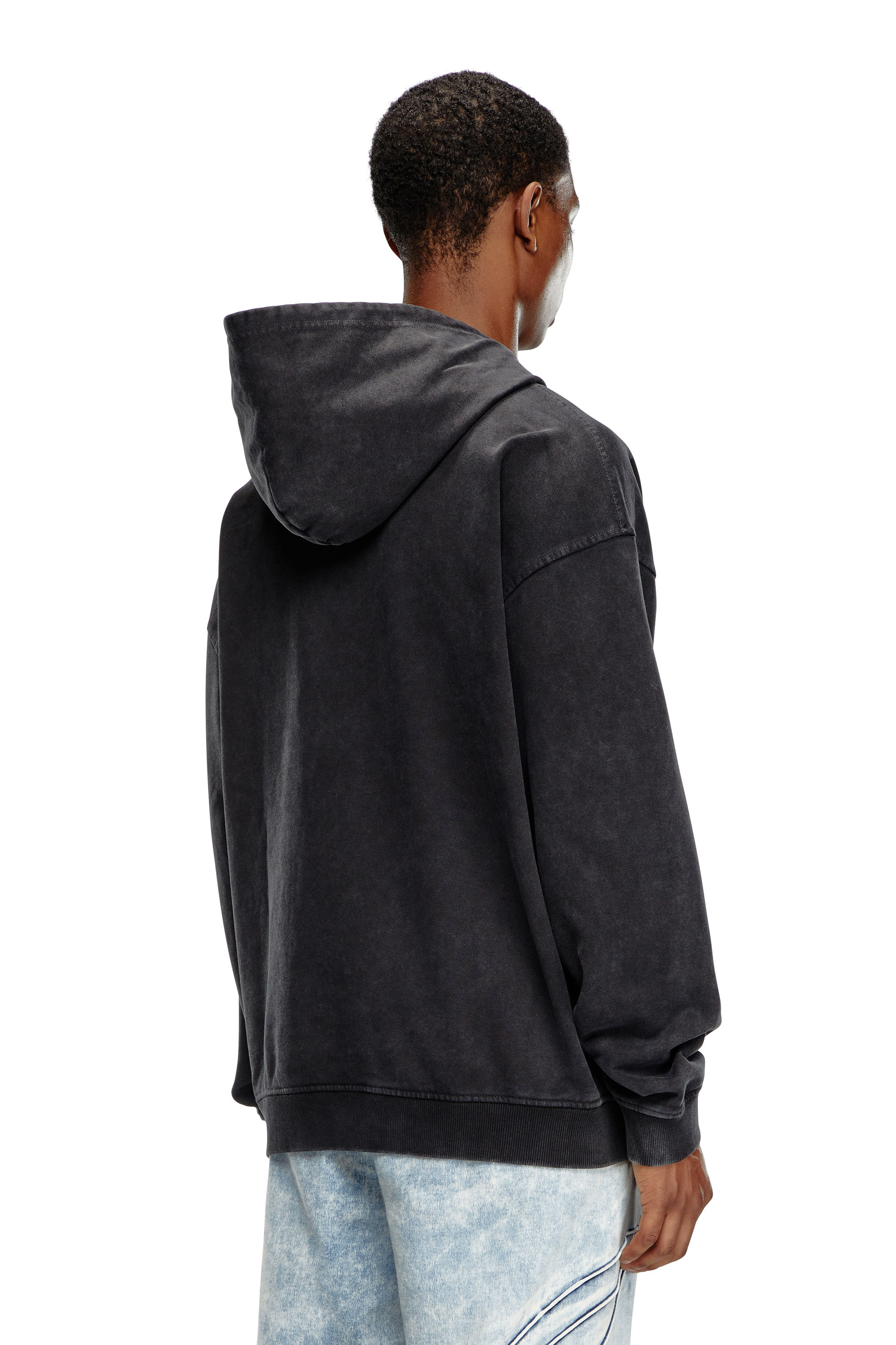 Diesel - S-BOXT-HOOD-Q7, Uomo Hoodie con stampa logo a strati in Nero - Image 4