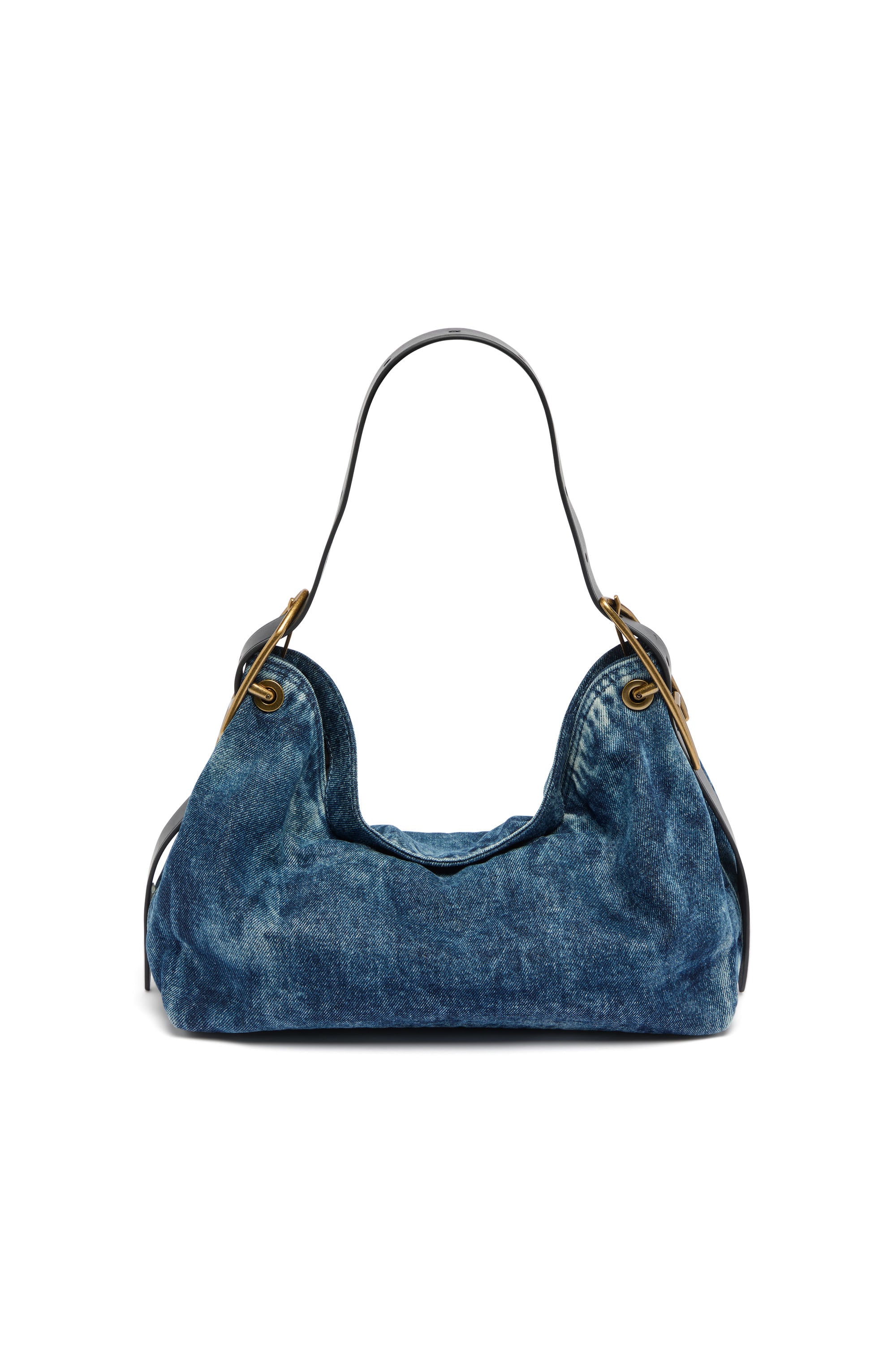 Diesel - D-LINE HOBO S, D-Line-Borsa a spalla in denim Donna in Blu - 1