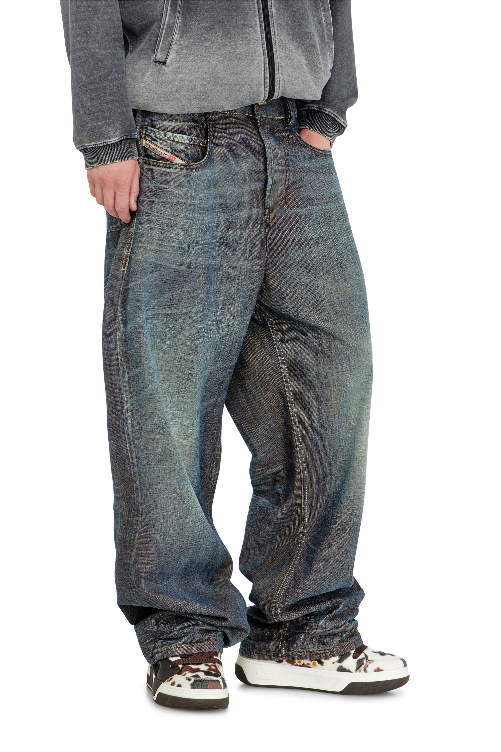 Diesel - Relaxed Jeans 1997 D-Enim-M 007EM Unisex, Blu Scuro - Image 7