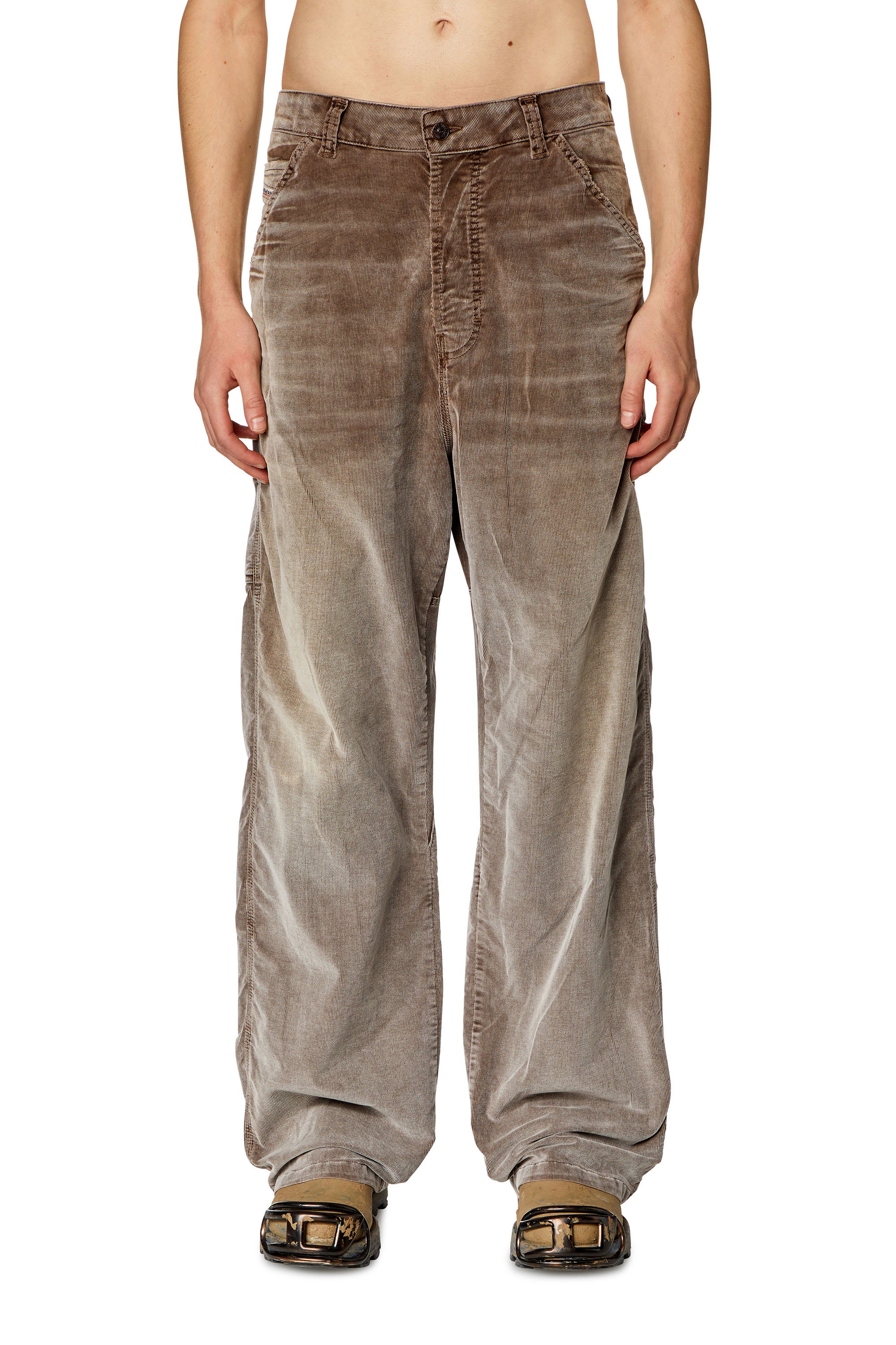 Diesel - Straight Jeans D-Livery 068JF, Marrone - Image 2