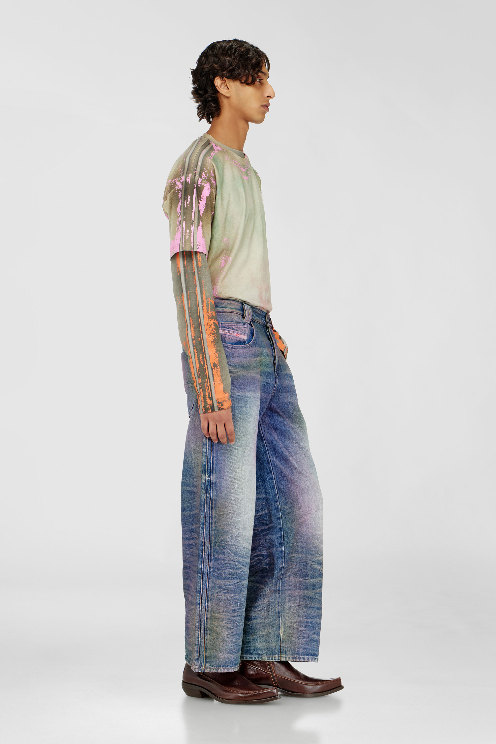Diesel - Relaxed Jeans 1982 D-Hakou 007FW Unisex, Blu medio - Image 2