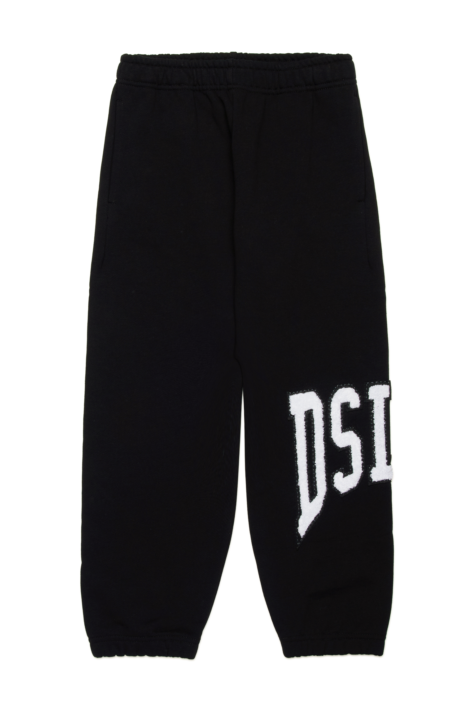 Diesel - PMARCHI, Pantaloni tuta con logo stile college Uomo in Nero - 1