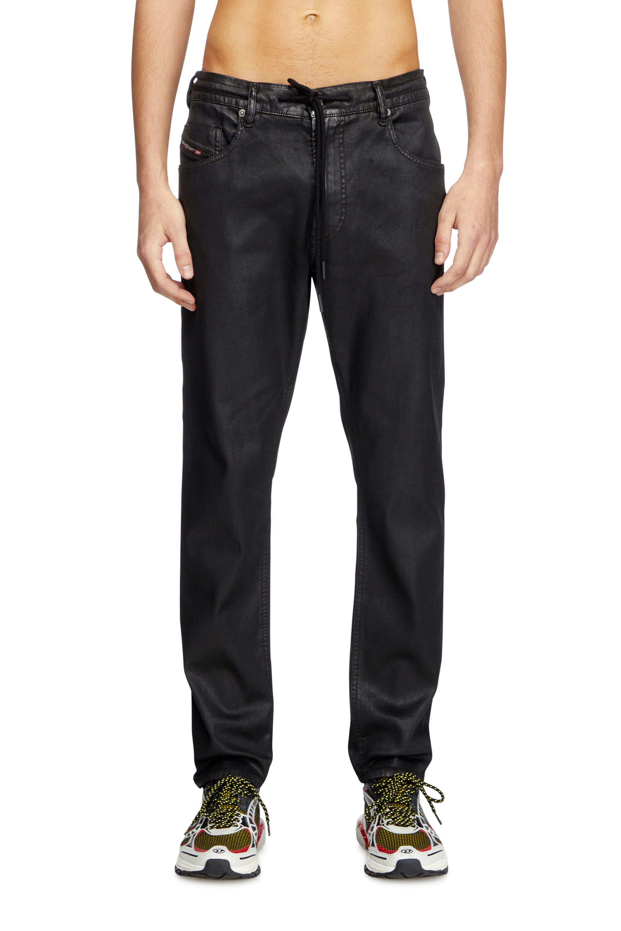 Diesel - Regular 2030 D-Krooley Joggjeans® 068PX Uomo, Nero/Grigio scuro - Image 1