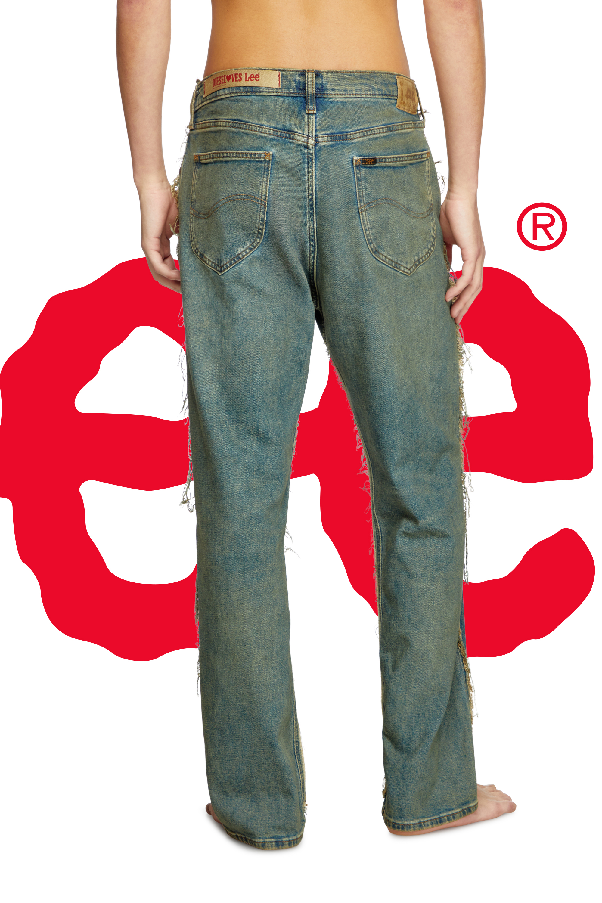 Diesel - Regular Jeans Dieseloves 03 09M98 Uomo, Blu Scuro - Image 6