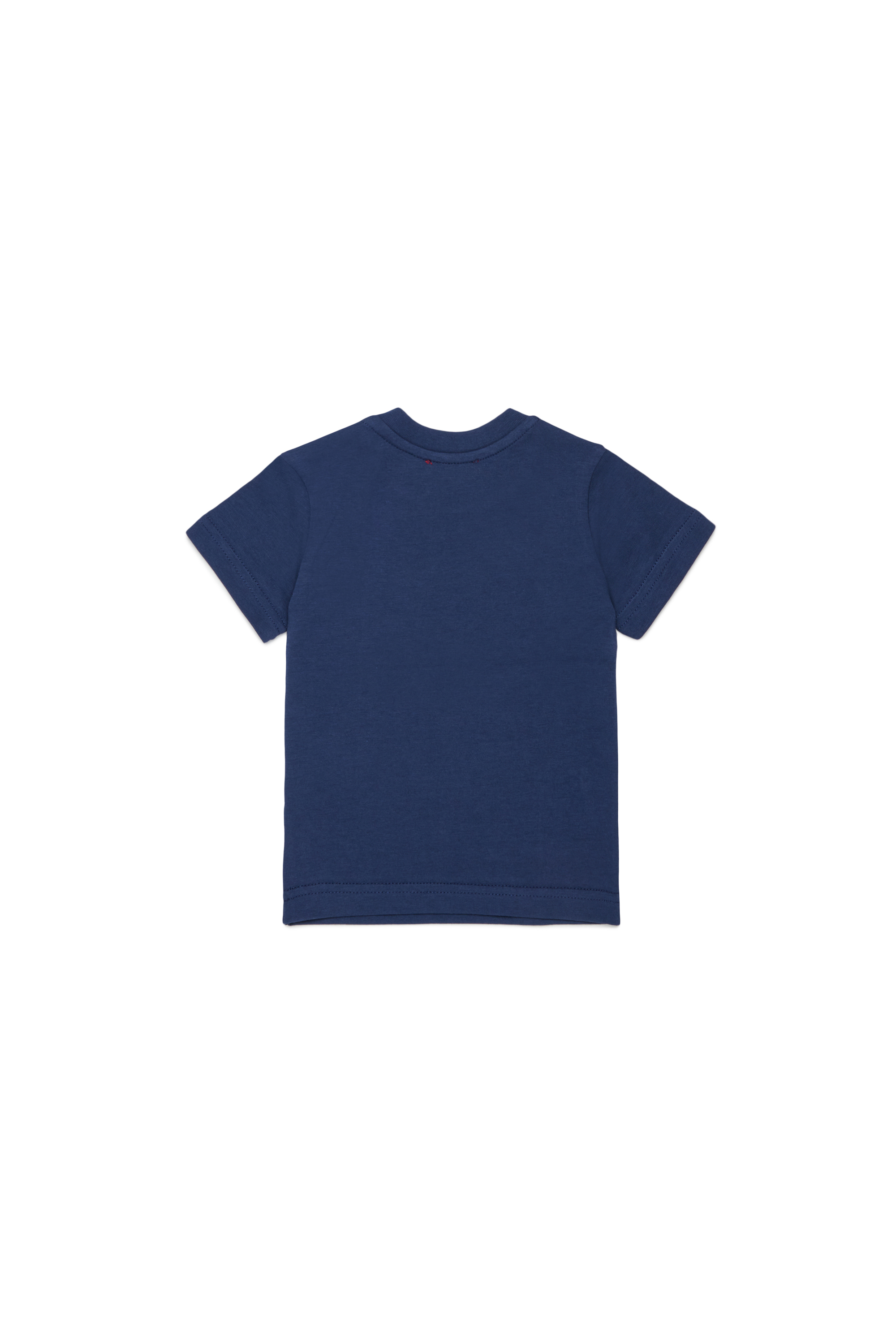 Diesel - TSINB, T-shirt in cotone con stampa slogan Uomo in Blu - 2