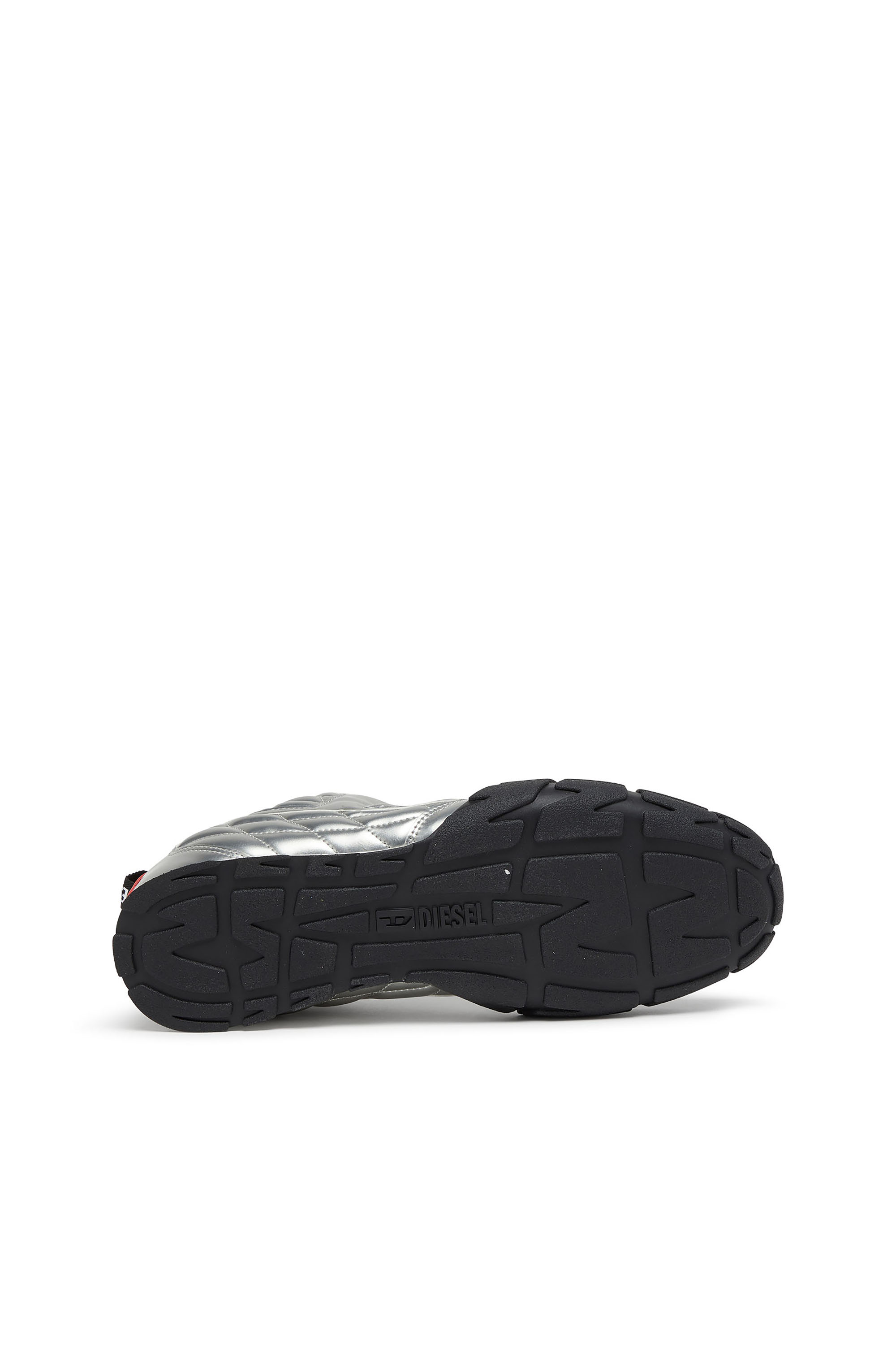 Diesel - S-PAGODHA LOW, S-Pagodha-Sneaker metallizzate trapuntate Uomo in Argento - 5