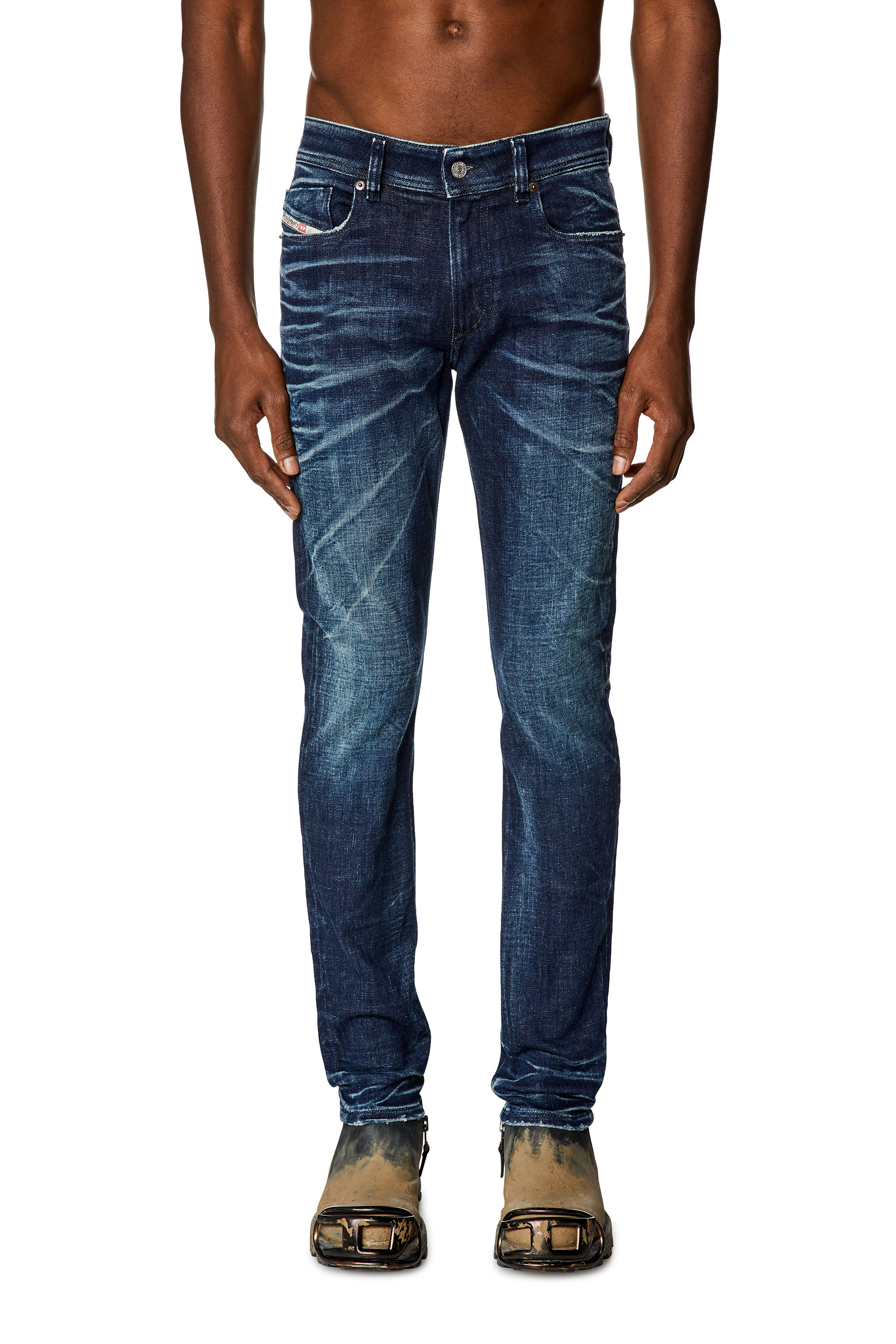 Diesel - Skinny Jeans 1979 Sleenker 09G34, Blu Scuro - Image 1