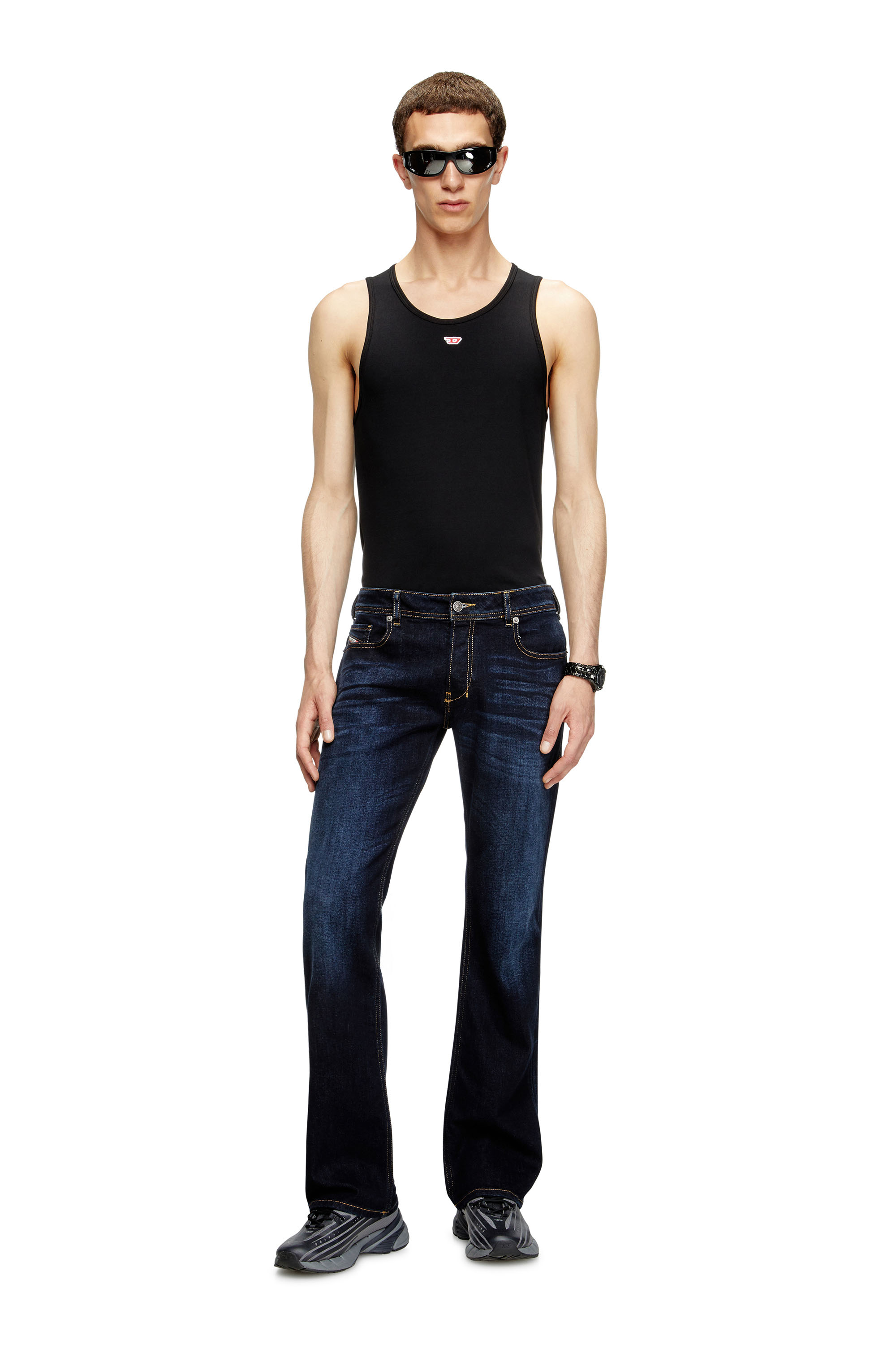 Diesel - Bootcut Jeans 2007 Zatiny 009ZS Uomo, Blu Scuro - Image 2