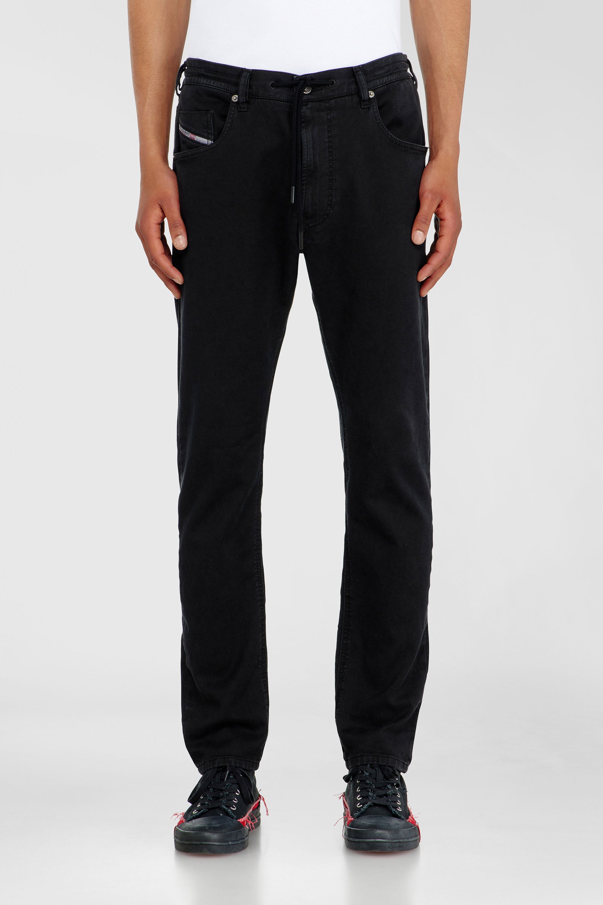 Diesel - Regular 2032 D-Krooley Joggjeans&reg; 068NH Uomo, Nero/Grigio scuro - Image 1