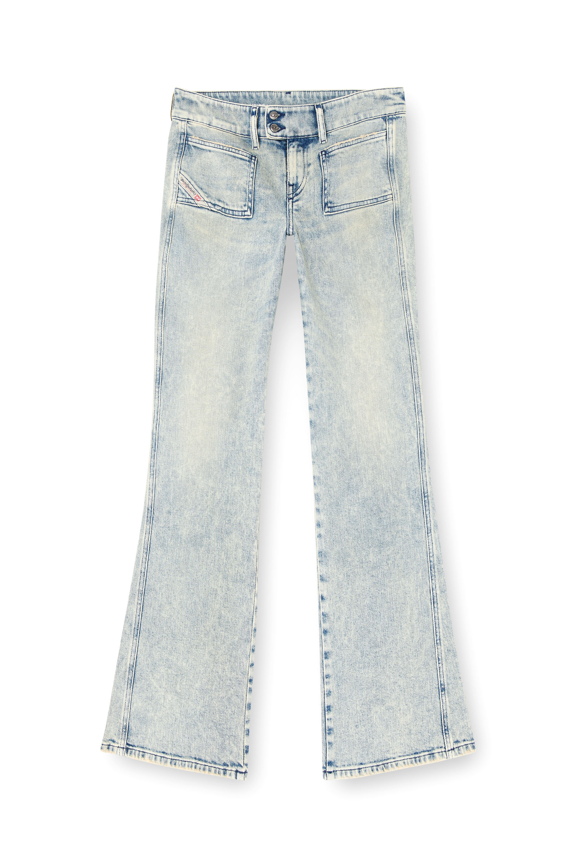 Diesel - Bootcut Jeans D-Hush 09L27 Donna, Blu Chiaro - Image 2