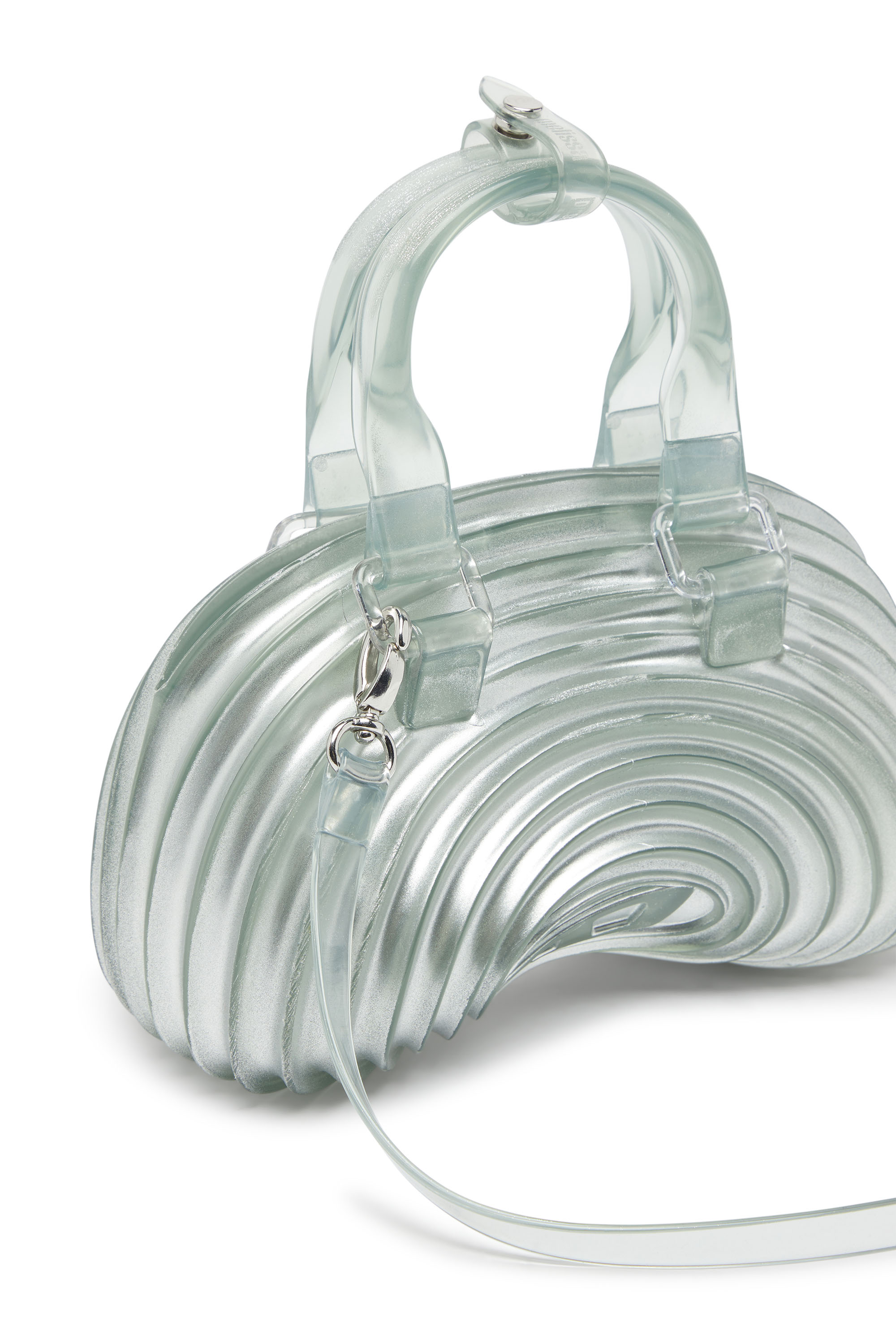 Diesel - MELISSA QUANTUM DOME, Quantum Dome &ndash; Borsa a mano in Melflex&reg; Donna in Argento - 6