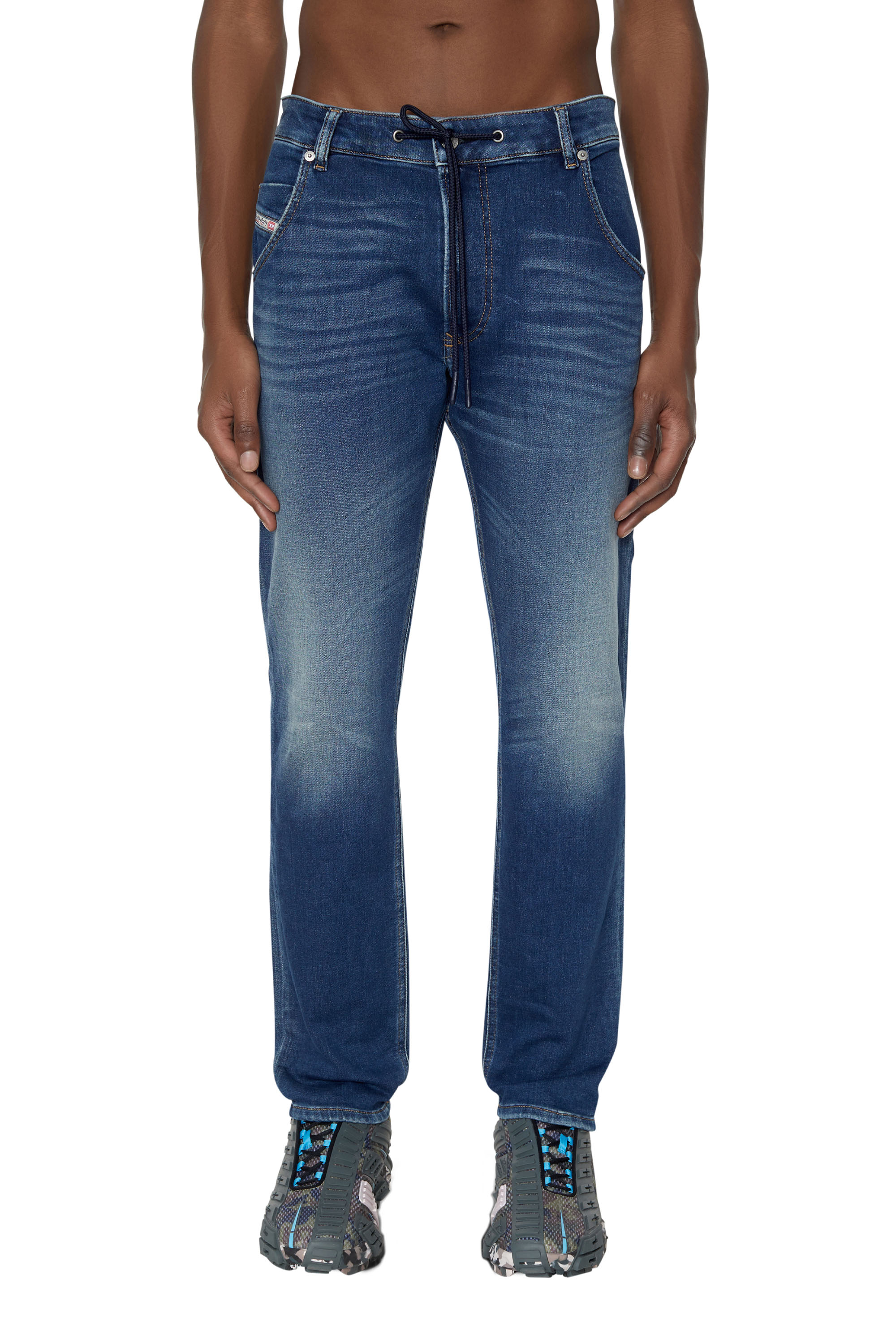 Diesel - Tapered 2030 D-Krooley Joggjeans® 068AZ, Blu medio - Image 1