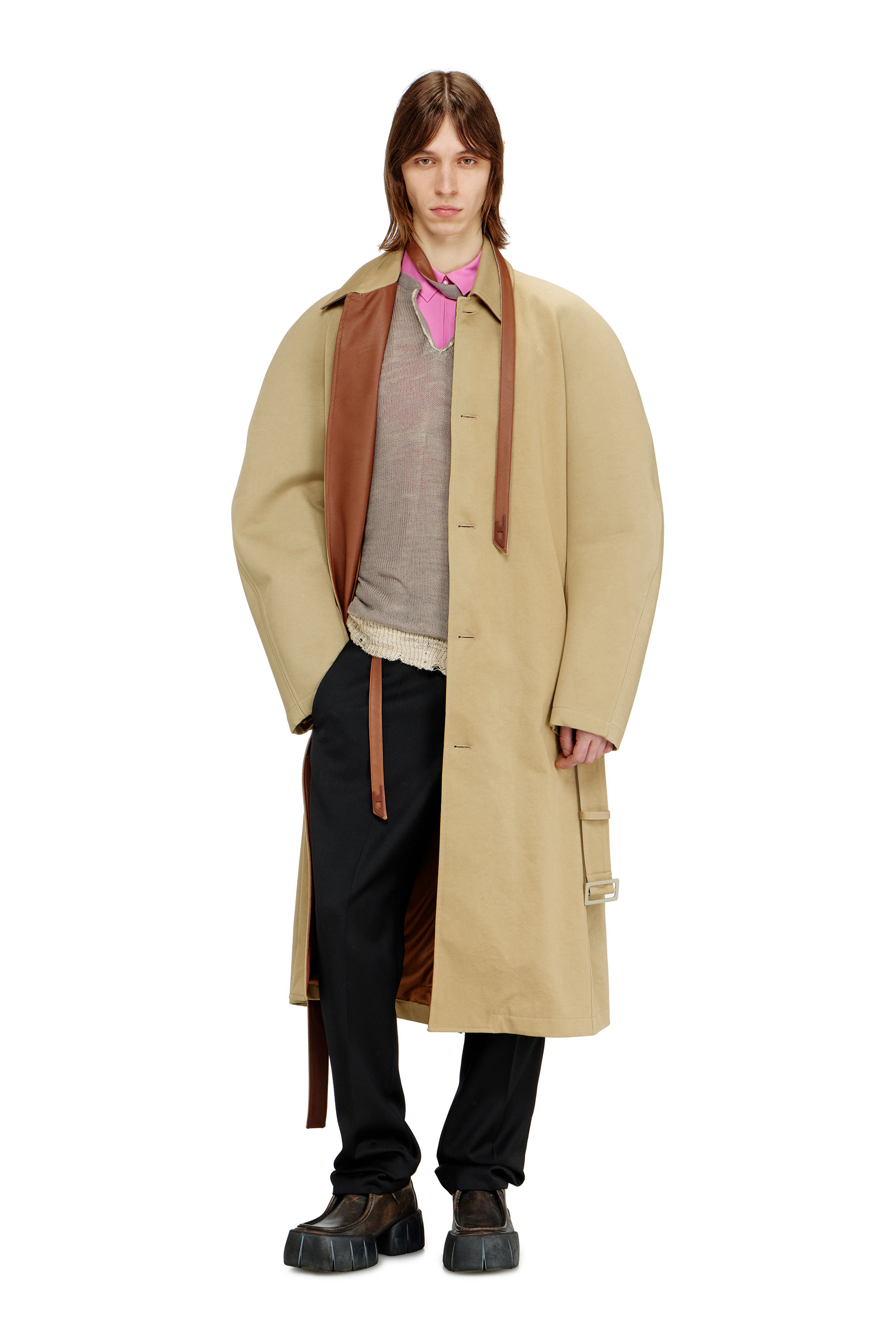 Diesel - J-ROUN, Trench con maniche cocoon Uomo in ToBeDefined - 1