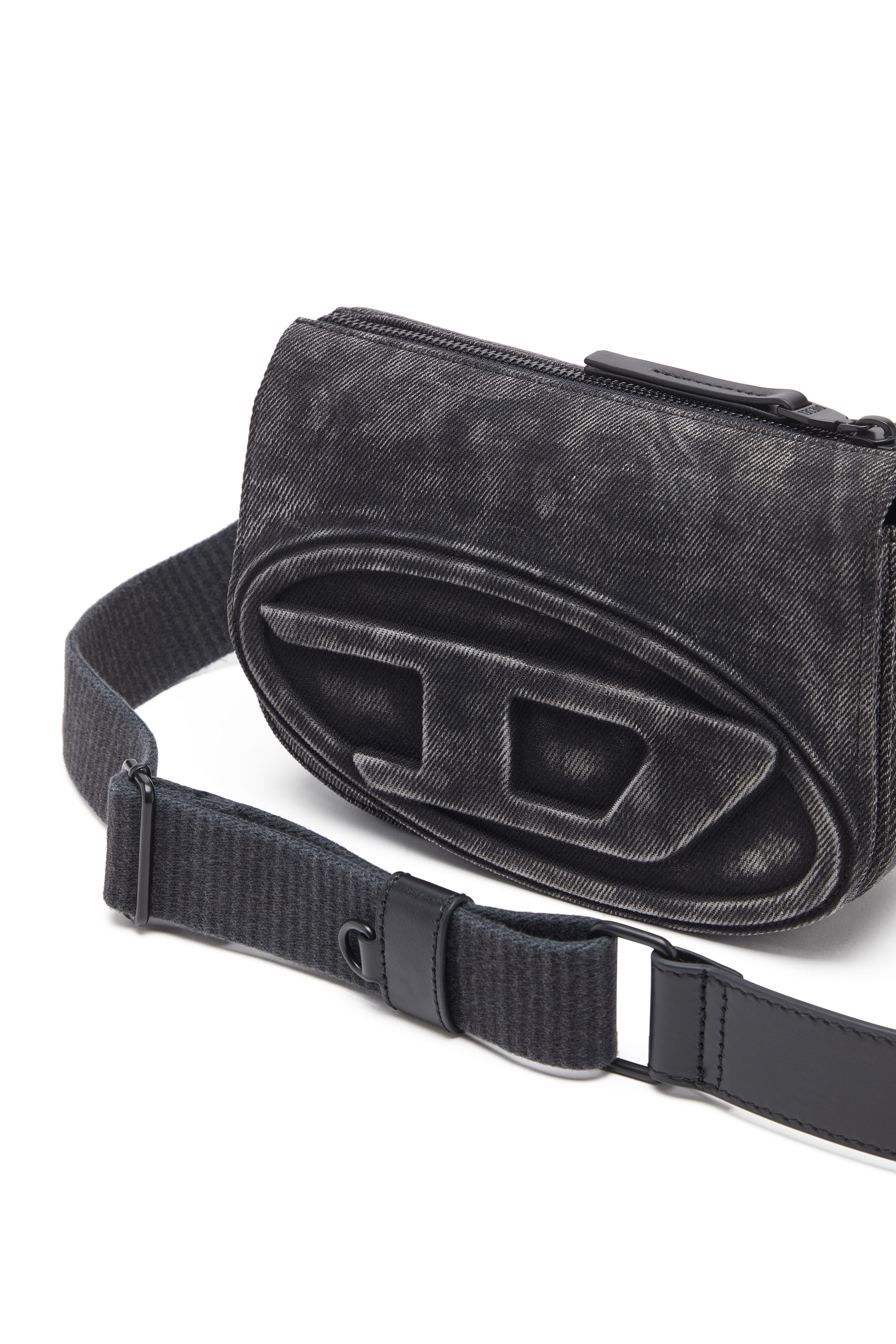 Diesel - 1DR CAMERA BAG, 1DR-Camera bag in denim stonewashed Uomo in Nero - 5