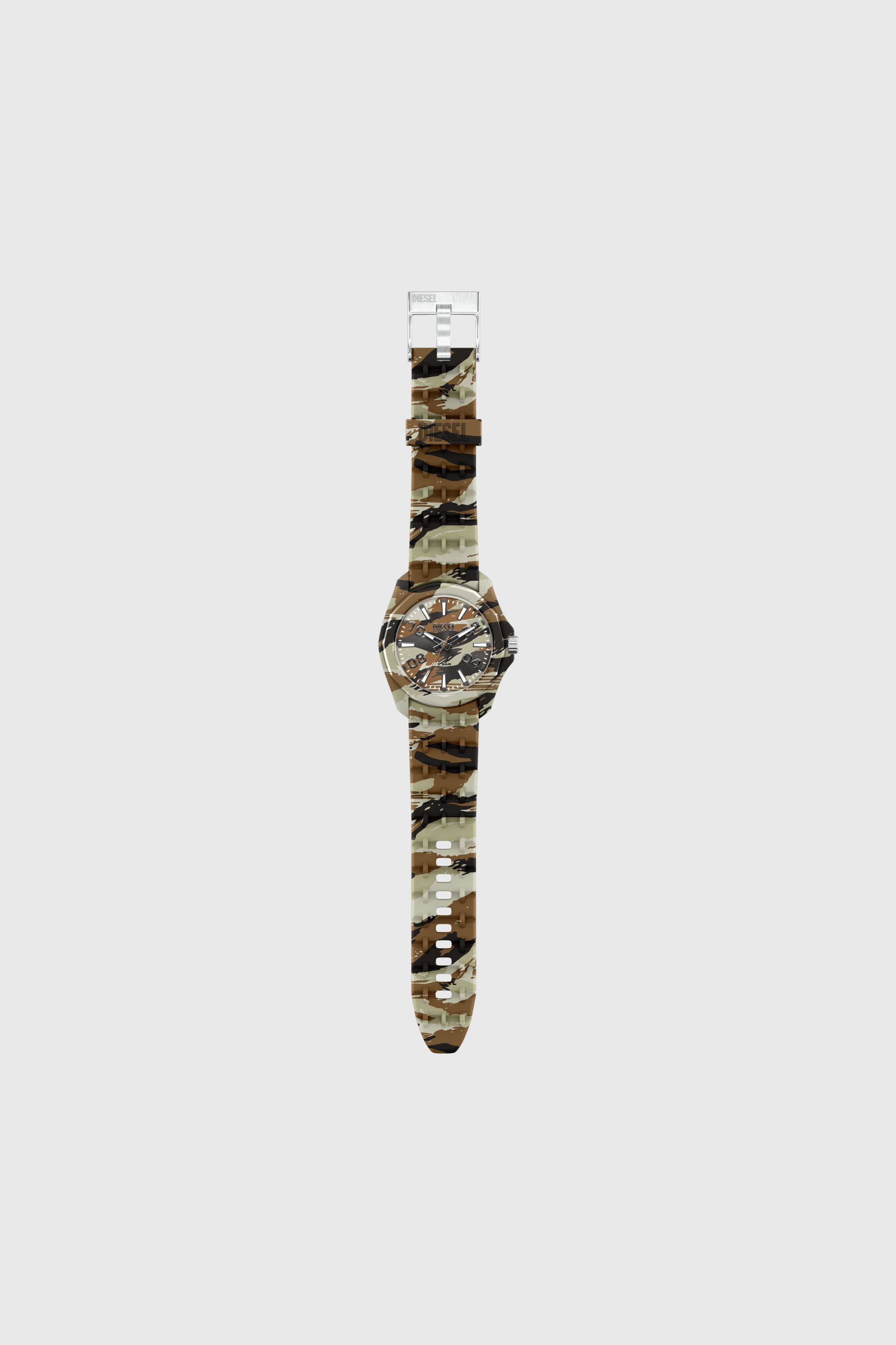 Diesel - DZ2242 WATCH, Orologio Stinger camo in silicone Uomo in Multicolor - 7