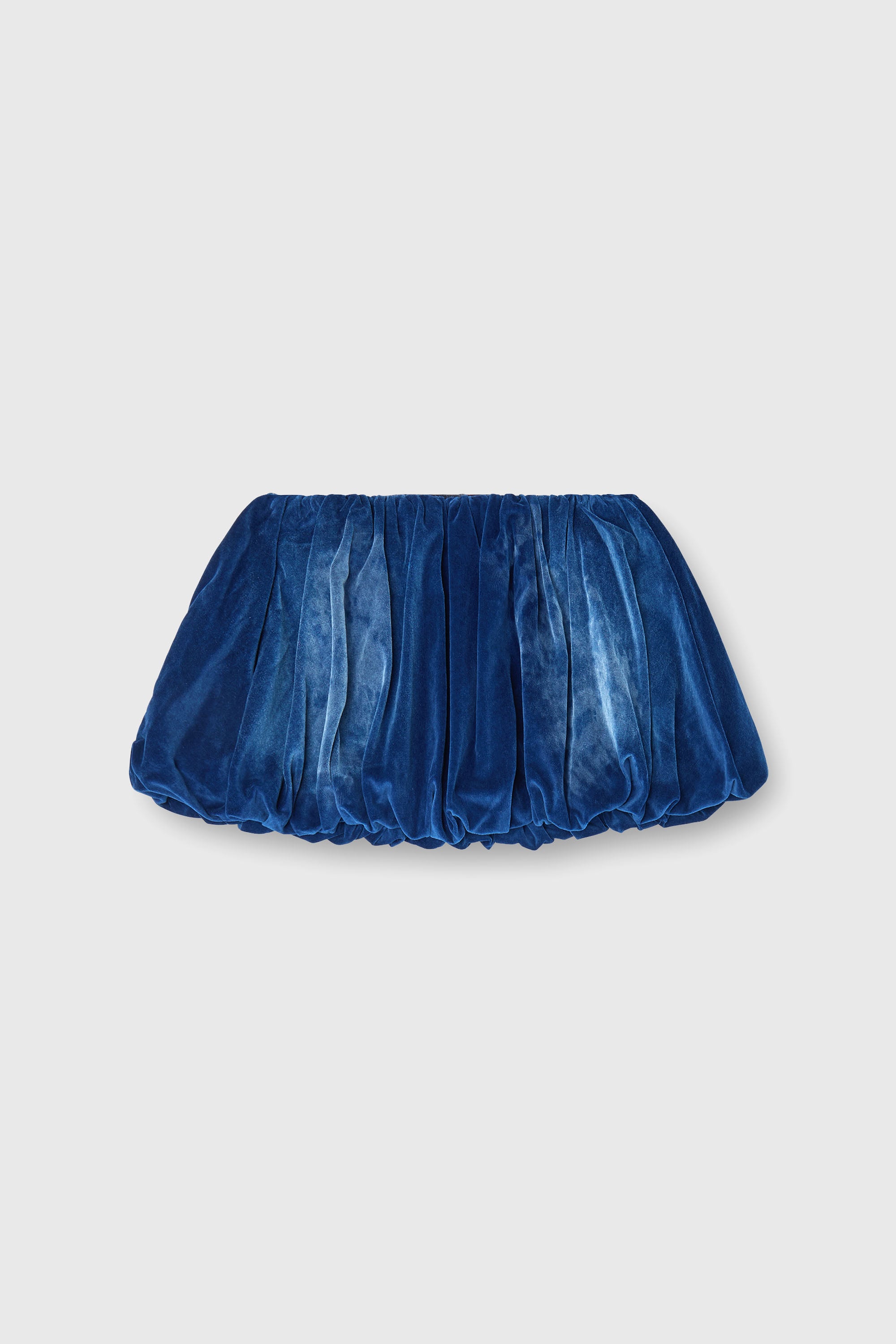 Diesel - DE-MUJ-FSJ1, Gonna corta a palloncino in denim effetto velluto Donna in Blu - 2