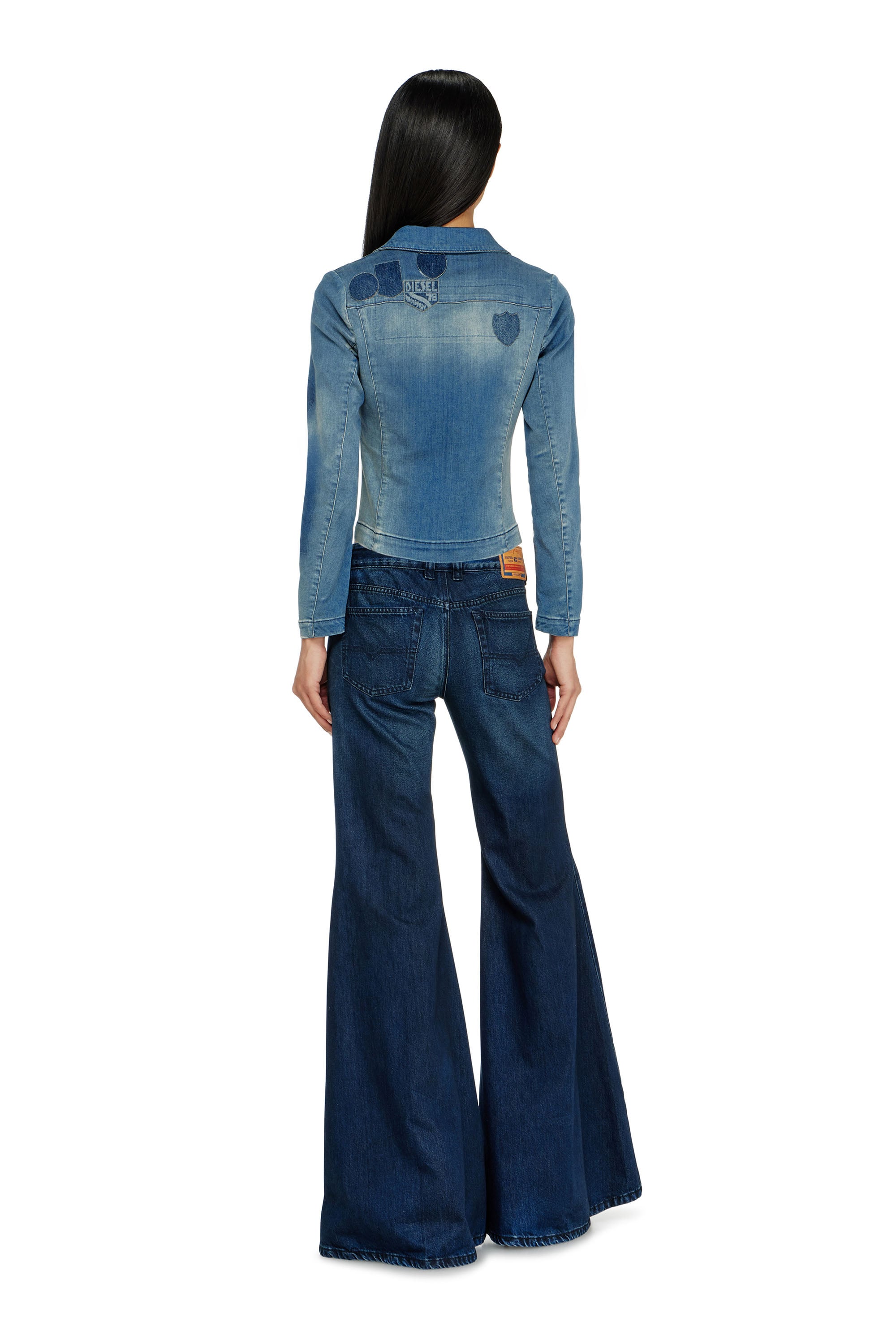 Diesel - Flare Jeans 1970 D-Bleess 09N21 Donna, Blu Scuro - Image 3