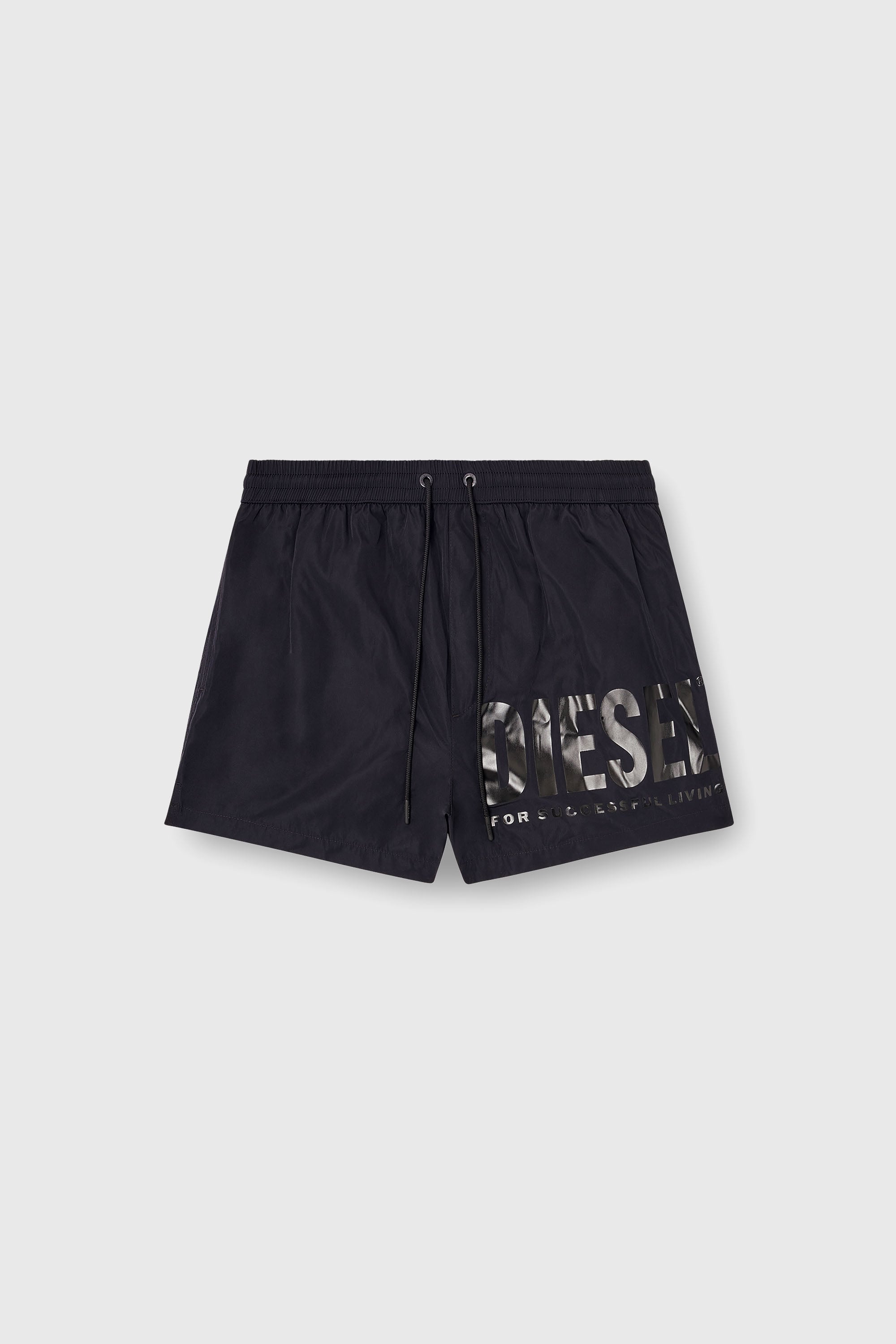 Diesel - MARIO-34-D-CORE, Costume da bagno corto con stampa logo Uomo in Nero - 2