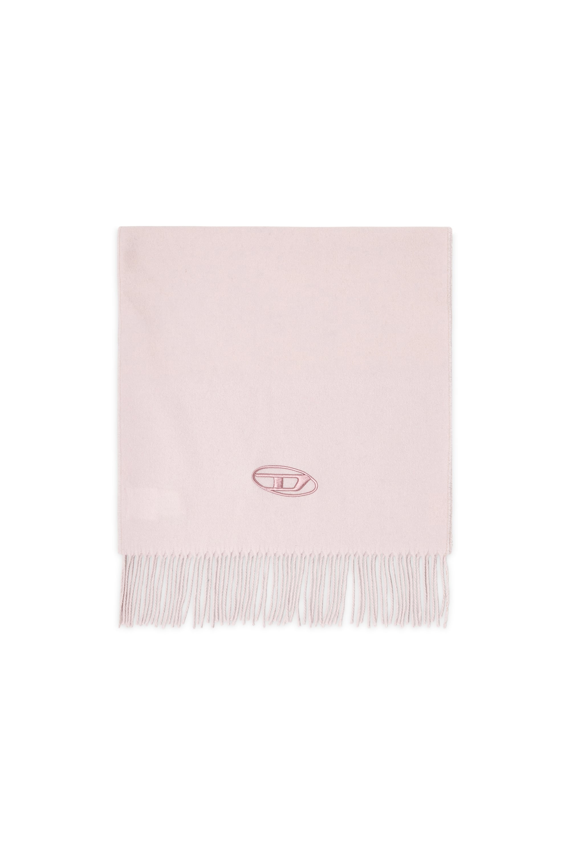 Diesel - S-IMON-D-LONG, Sciarpa in misto lana con bordi frangiati Uomo in Rosa - 1