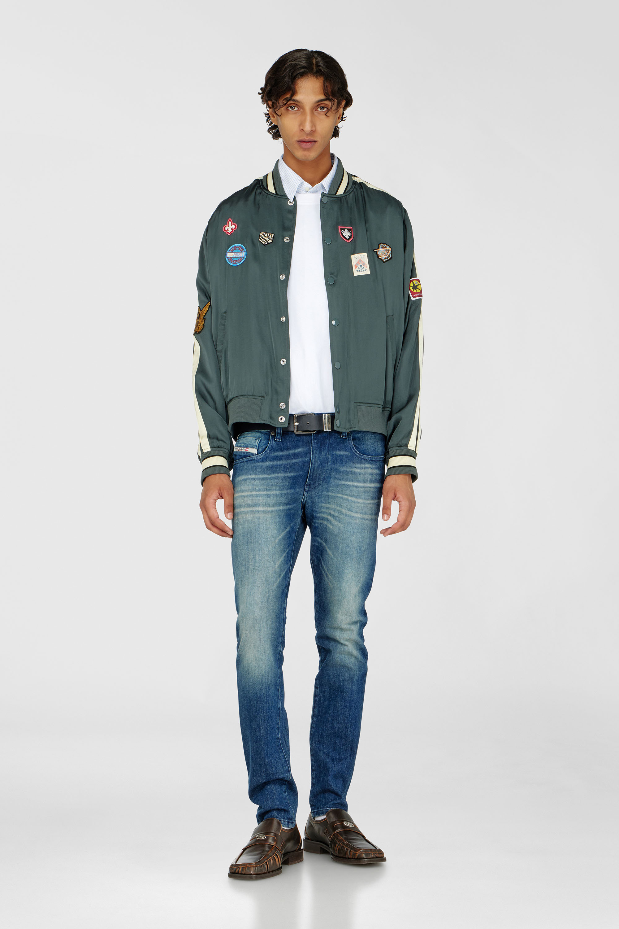 Diesel - Slim Jeans 2019 D-Strukt 0KBBR Uomo, Blu Scuro - Image 1