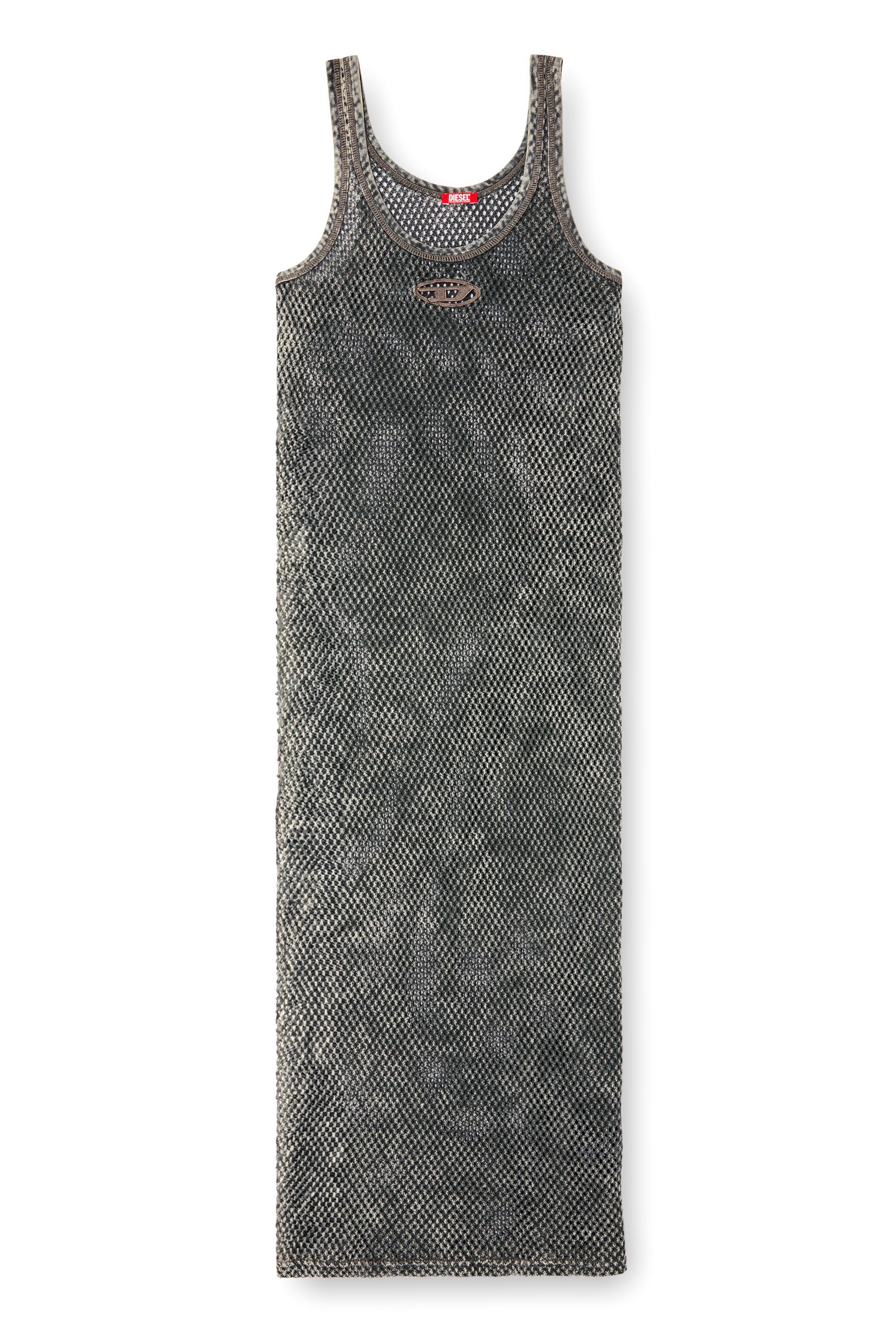 Diesel - MAEVE-UTLT, Maxi maglia da mare in rete Donna in Marrone - 4