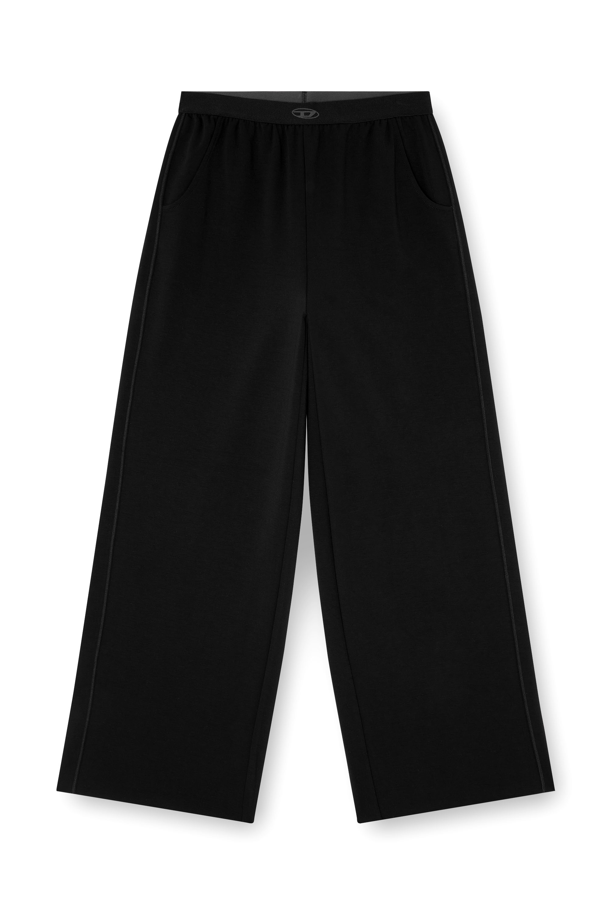 Diesel - ALYSA-UTLT, Pantaloni da tuta in scuba stretch leggero Donna in Nero - 3