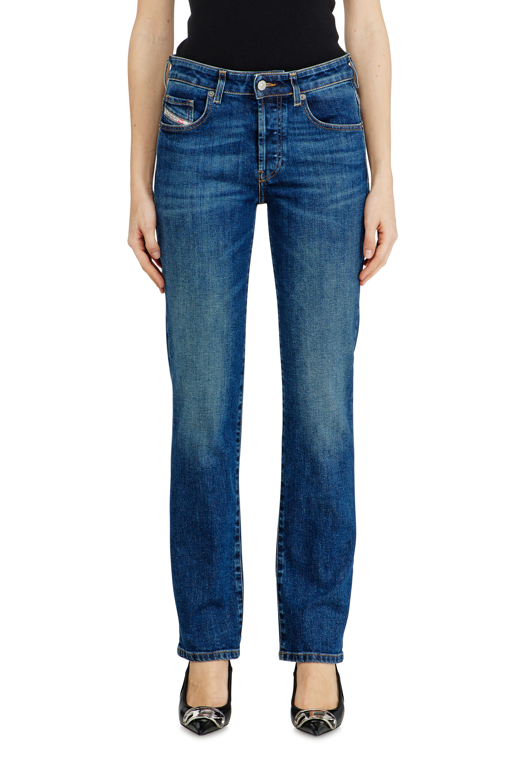 Diesel - Regular Jeans 1989 D-Mine 09I28 Donna, Blu Scuro - Image 2