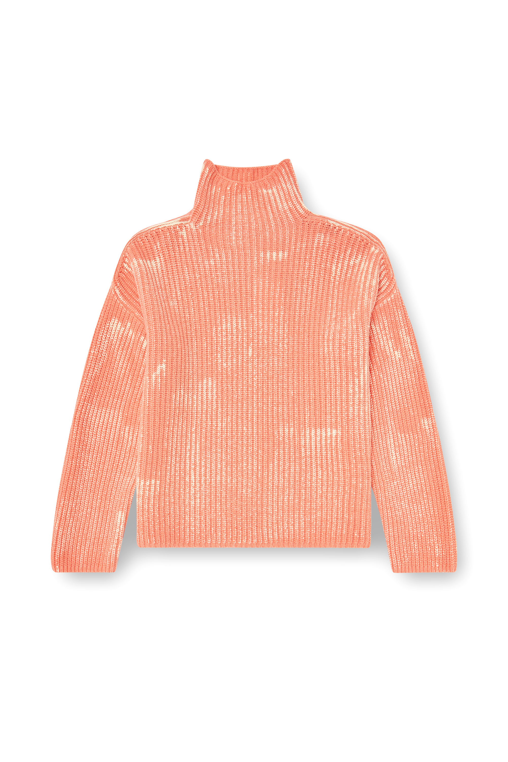 Diesel - M-AMET, Maglione a collo funnel in misto lana a costine Donna in ToBeDefined - 3