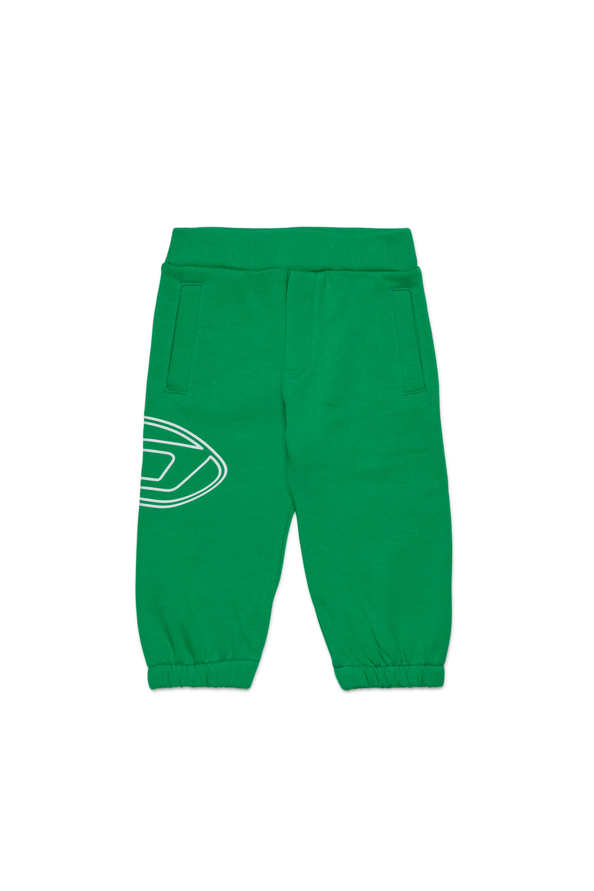 Diesel - PTIMOTYB, Pantaloni in cotone con stampa grafica Unisex in Verde - 1