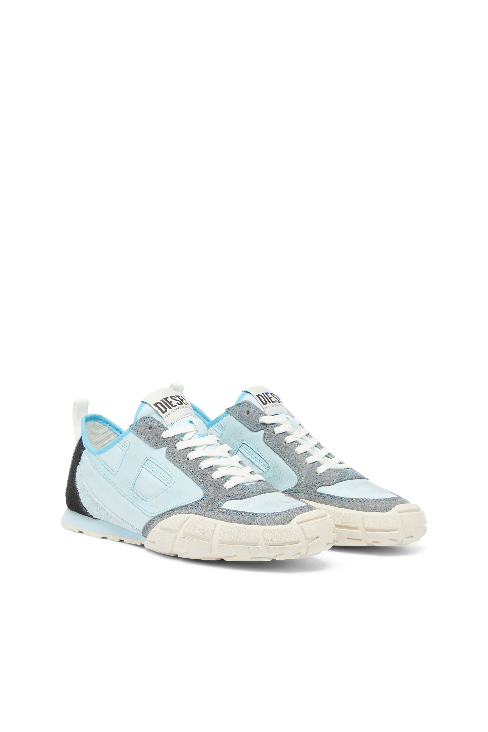 Diesel - S-PAGODHA LOW, S-Pagodha - Sneakers in pelle e nylon Uomo in Blu - 2