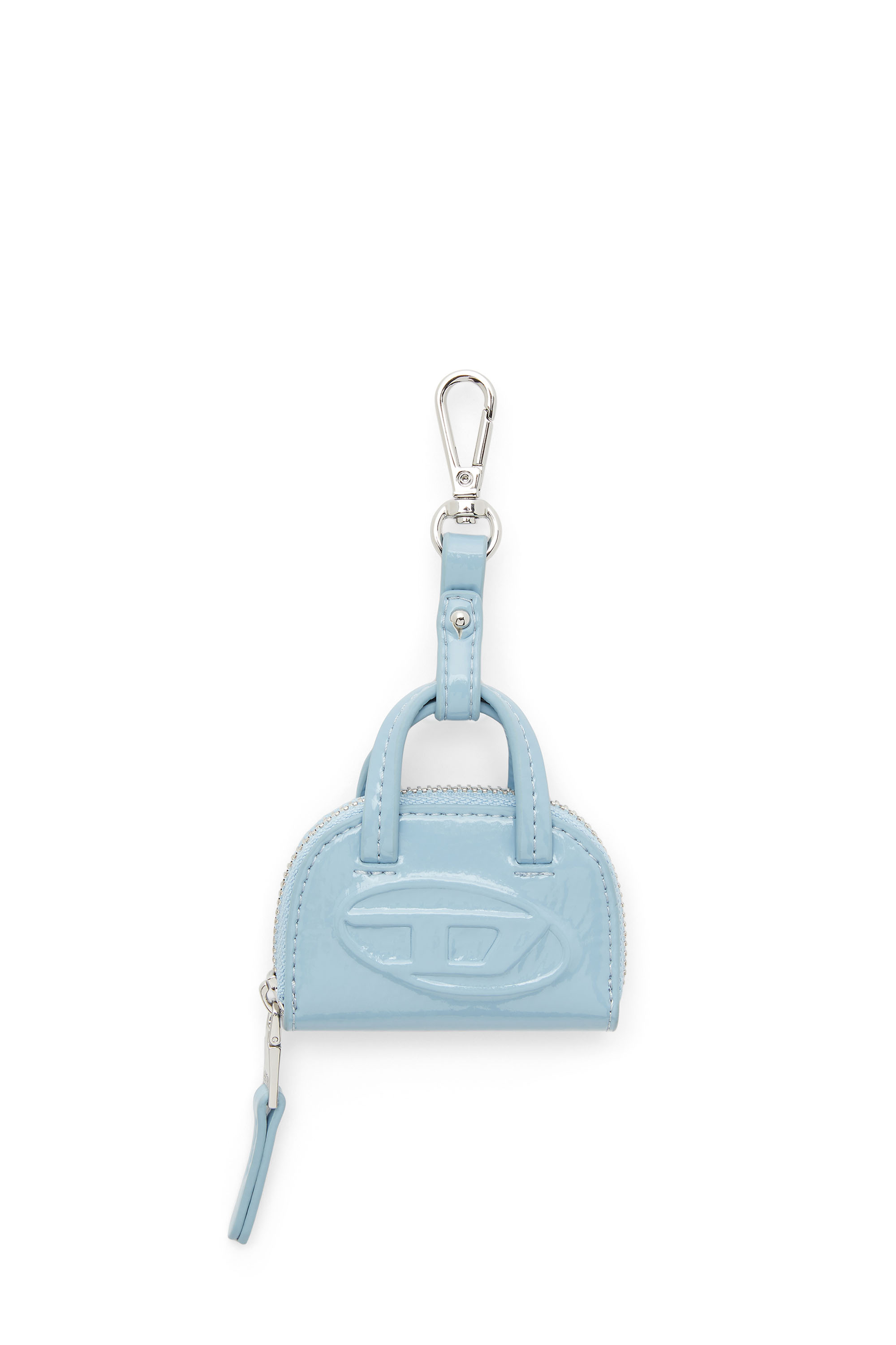 Diesel - 1DR DOME CHARMS, Charm per borsa in naplak lucido e stropicciato Donna in Blu - 1