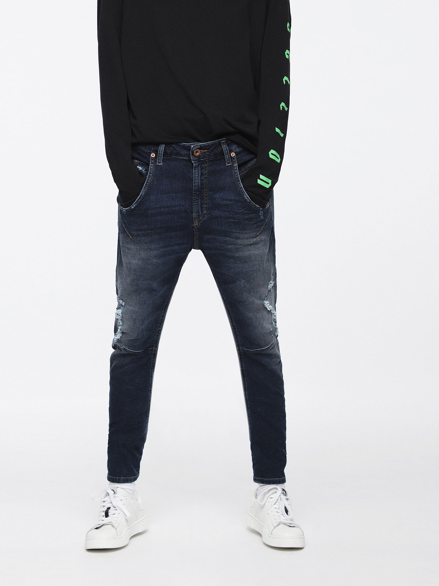 Fayza JoggJeans 069BD, Blu Scuro Diesel - Fayza JoggJeans 069BD, Blu Scuro - Image 1