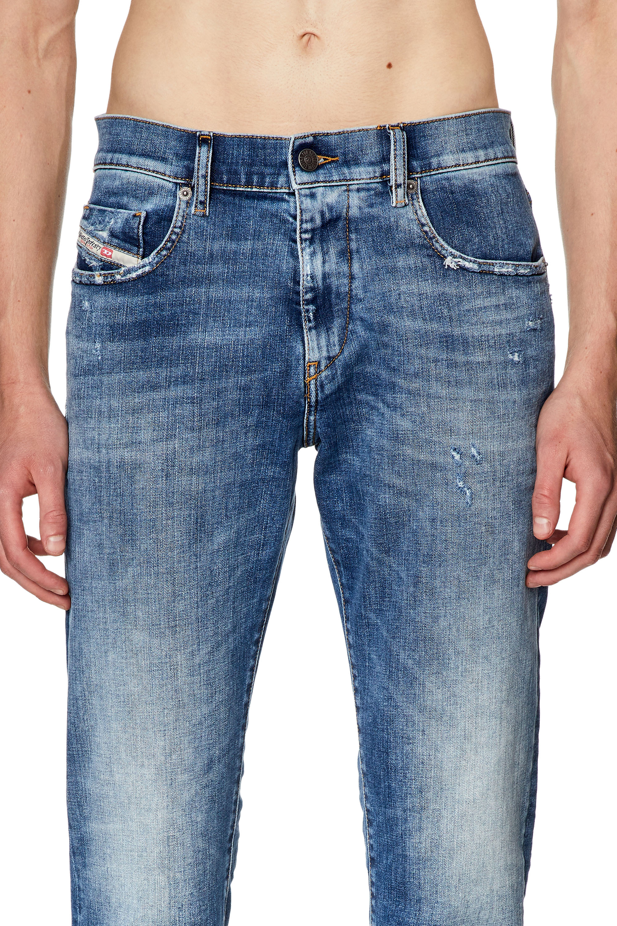Diesel - Slim Jeans 2019 D-Strukt 09G32, Blu medio - Image 4