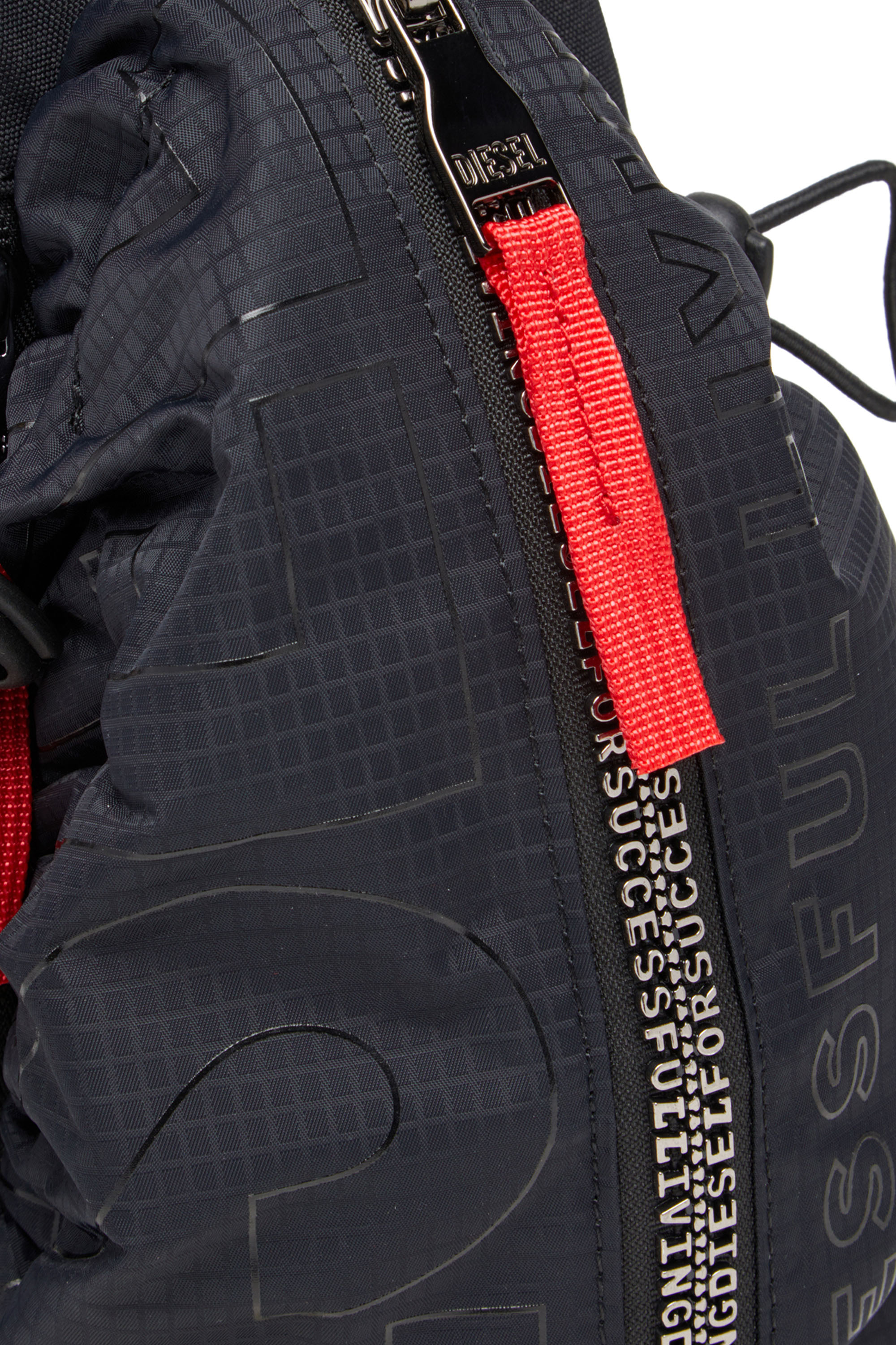 Diesel - ZIP-D CROSSBODY X, Zip-D-Borsa monospalla in shell jacquard Uomo in Nero - 5