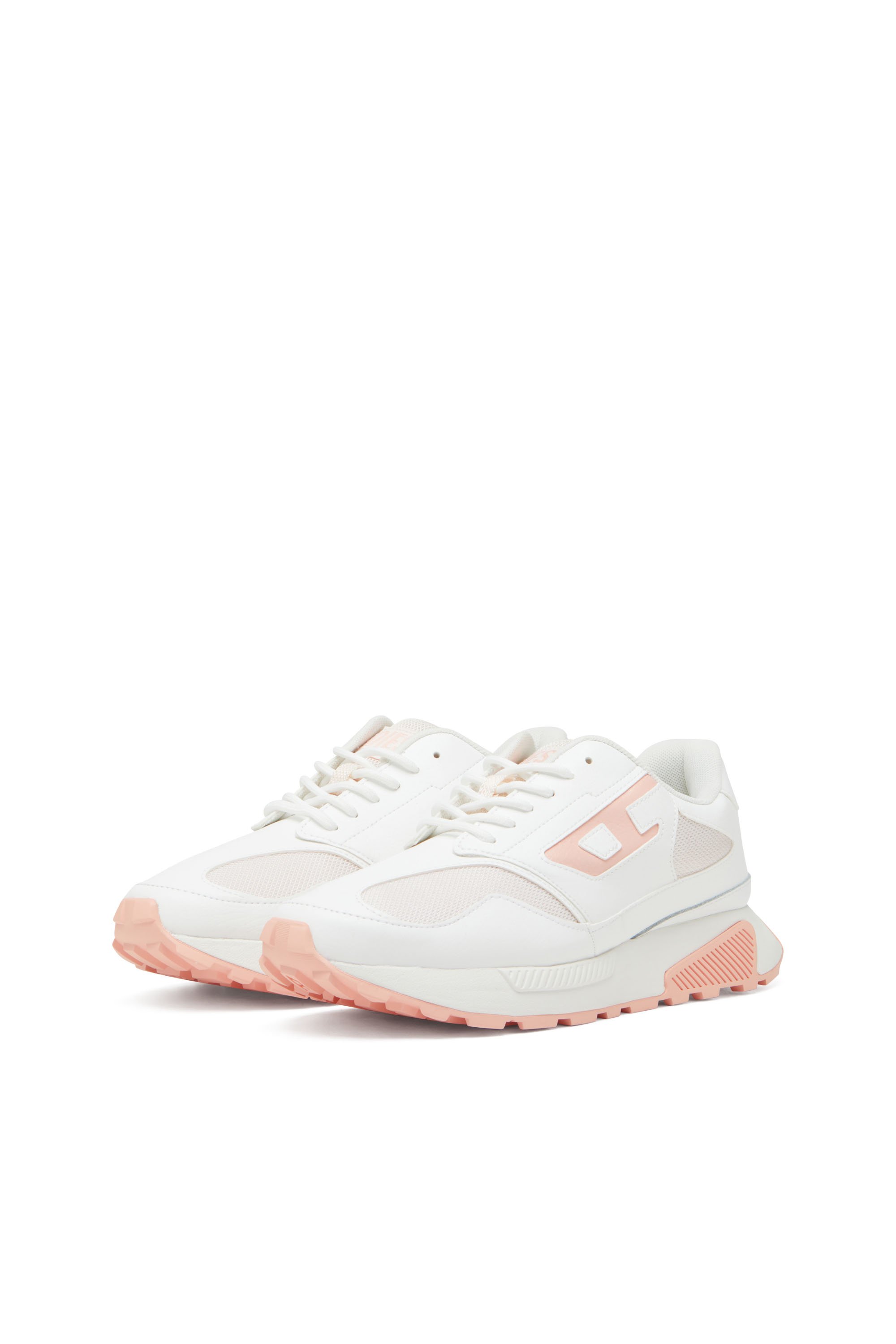 Diesel - S-TAME-D RUNNING W, Sneaker in PU e mesh con logo metallizzato Donna in Multicolor - 8