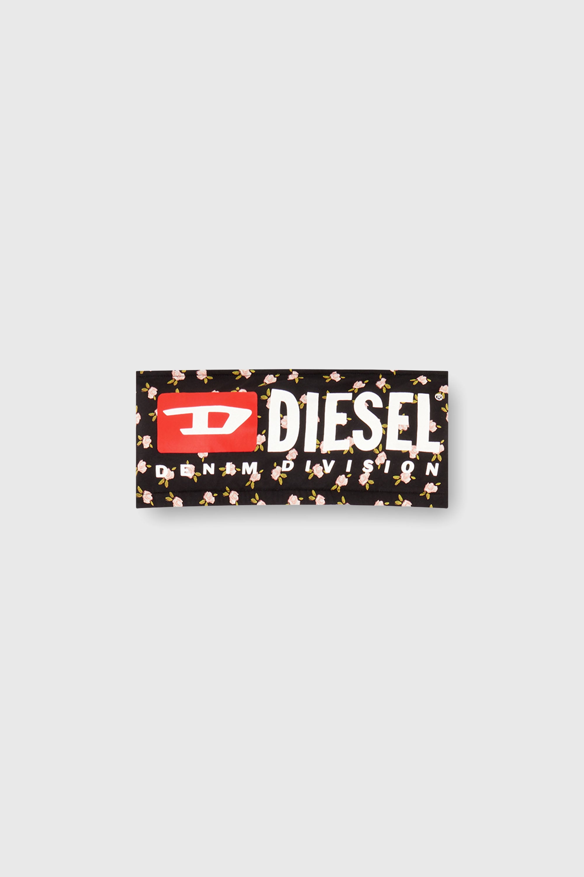 Diesel - MELANIE-C-D-CORE, Reggiseno a fascia in cotone con stampa floreale all-over Donna in Nero - 2