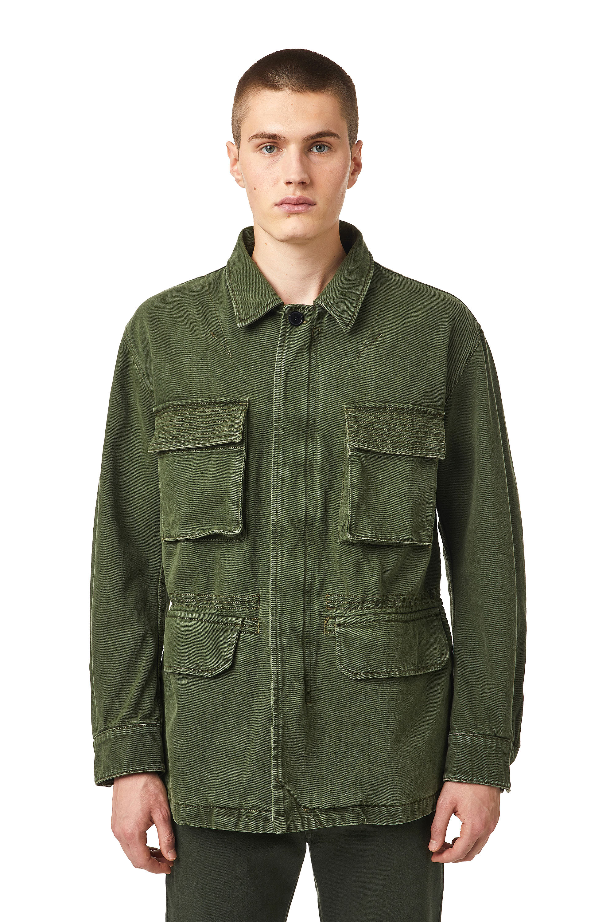 D-NOVO-SP, Verde Oliva - Giacche in denim