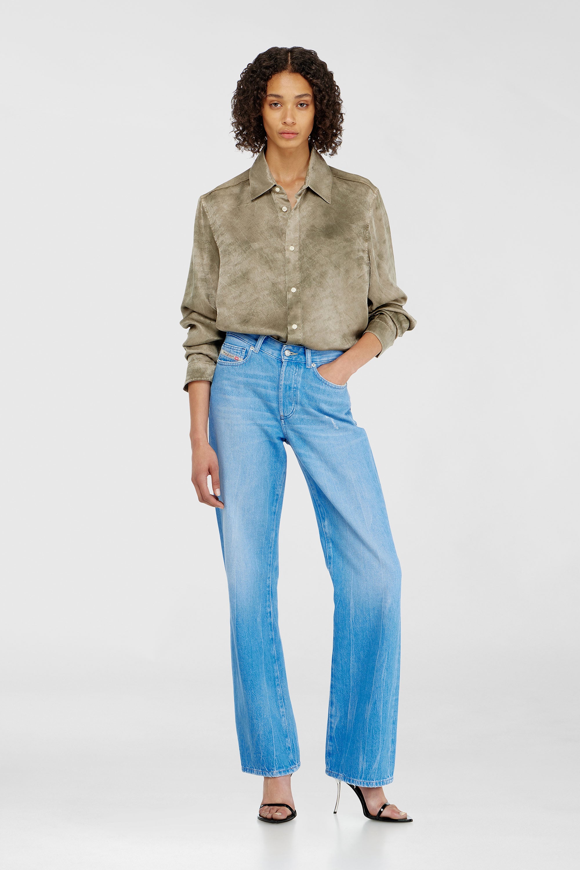 Diesel - Regular Jeans 1971 D-Sent 09P88 Donna, Blu Chiaro - Image 1